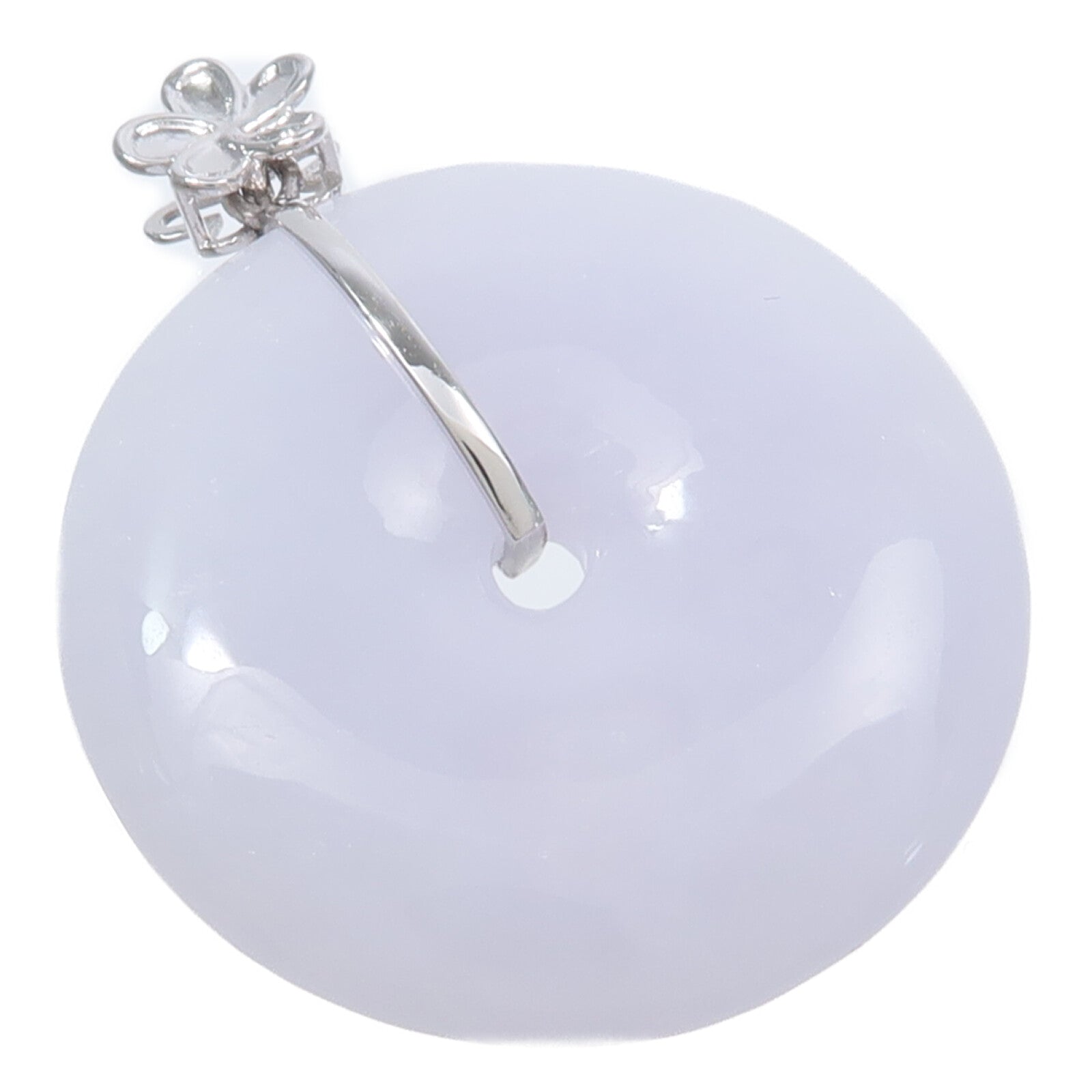 JEWELRY 18K白金Jade Pendant Top翡翠吊墜