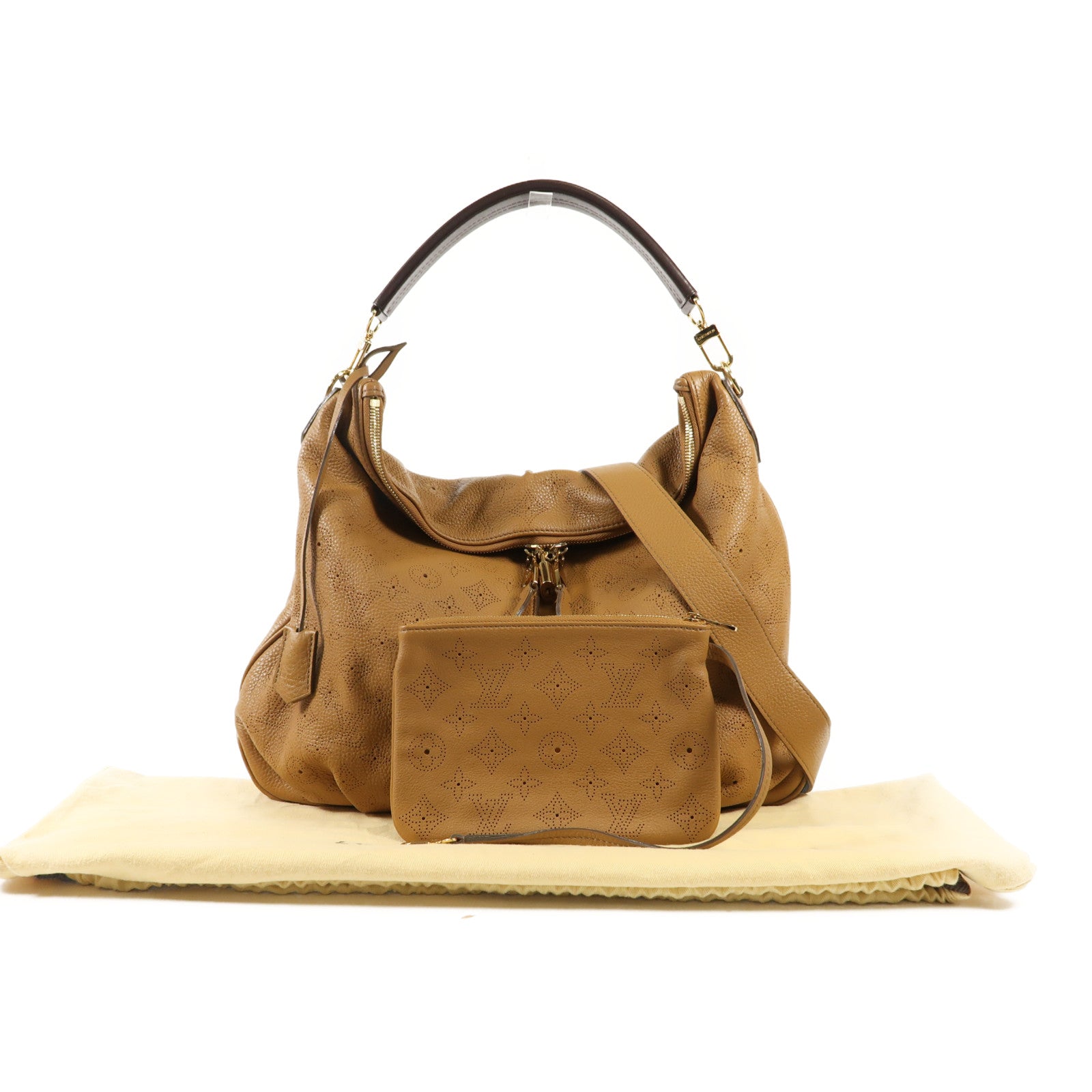 LOUIS VUITTON Mahina Selene MM金扣手挽肩背兩用袋