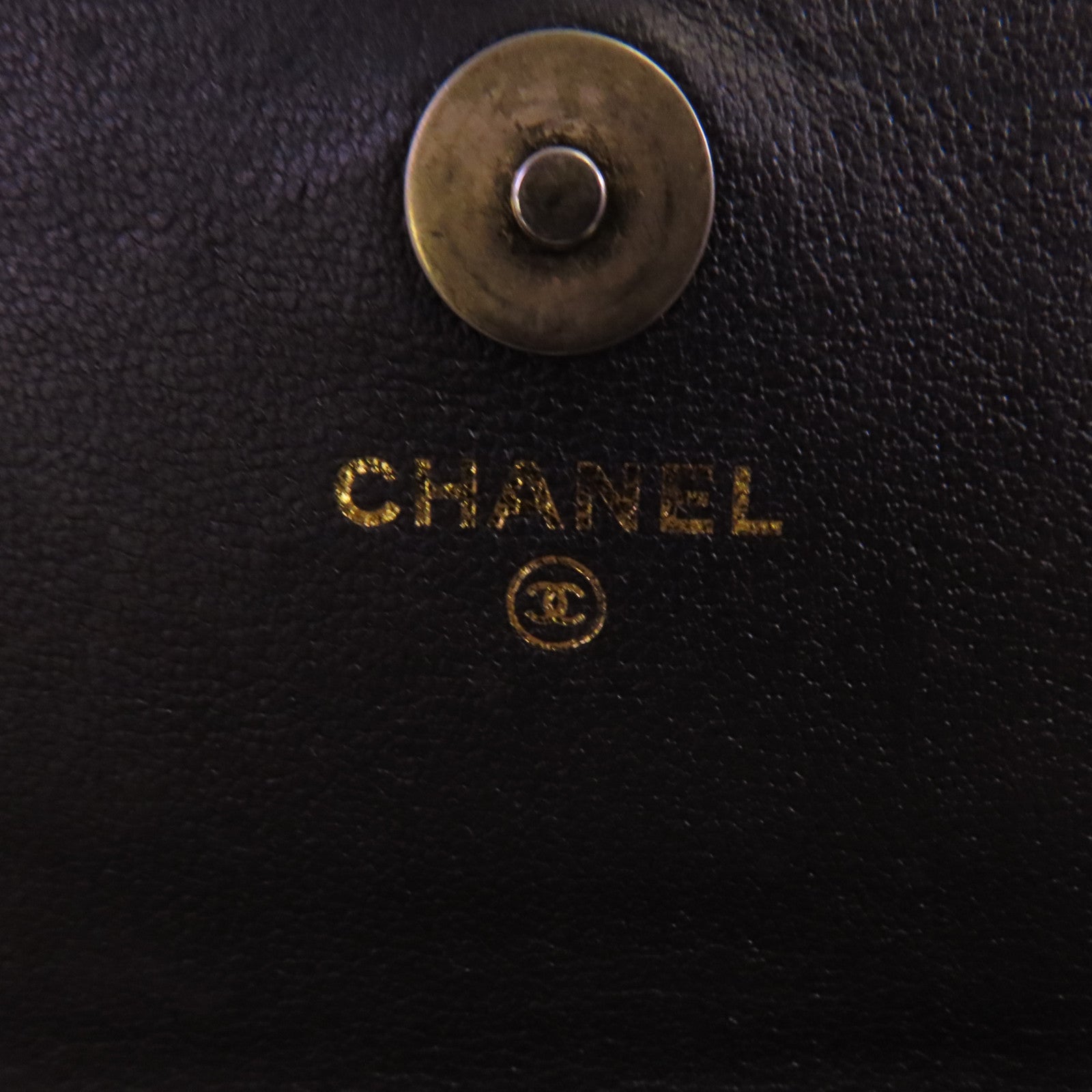 CHANEL 牛皮皮革Waist Bag金扣鏈帶腰包