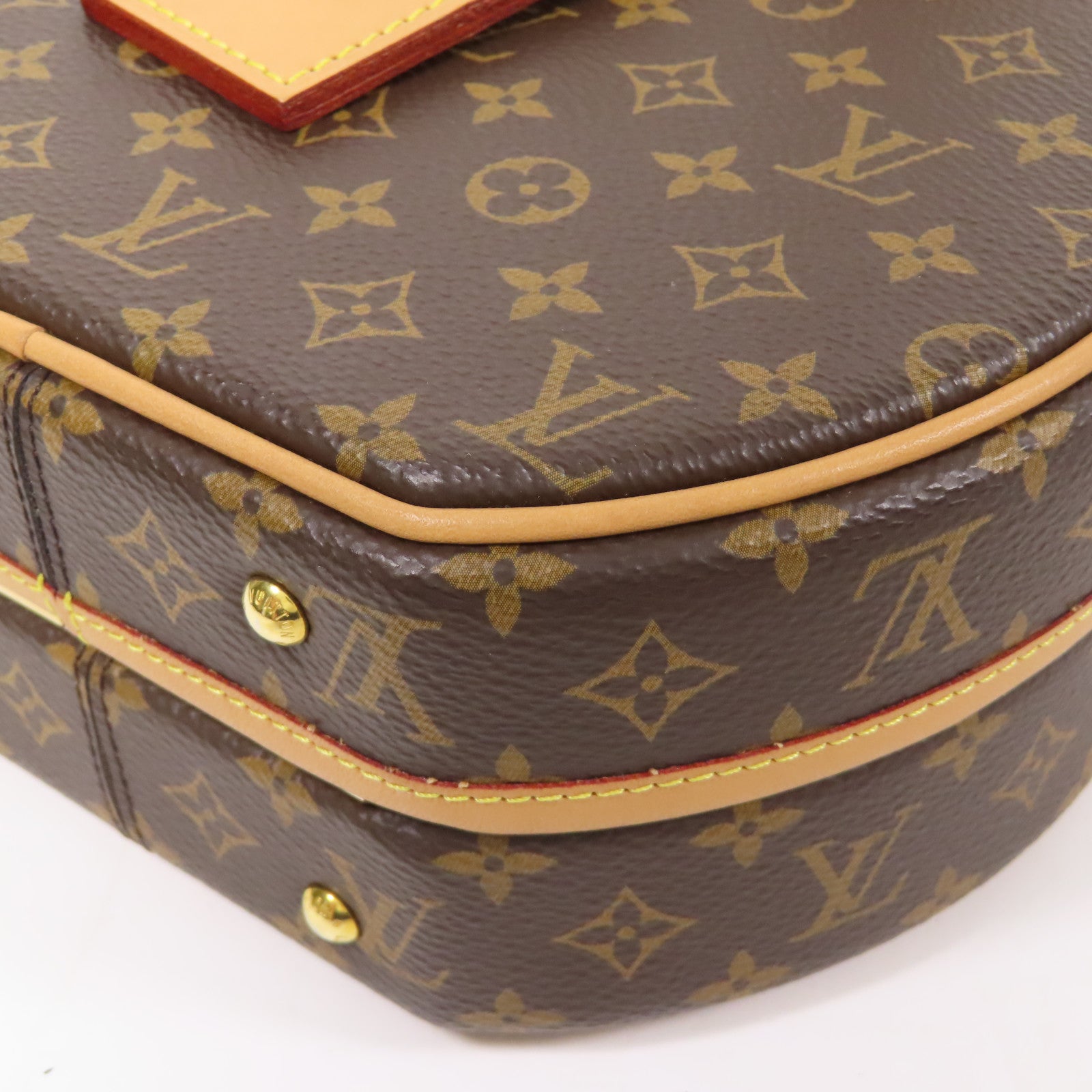 LOUIS VUITTON Monogram Petite Boite Chapeau金扣手挽肩背兩用袋