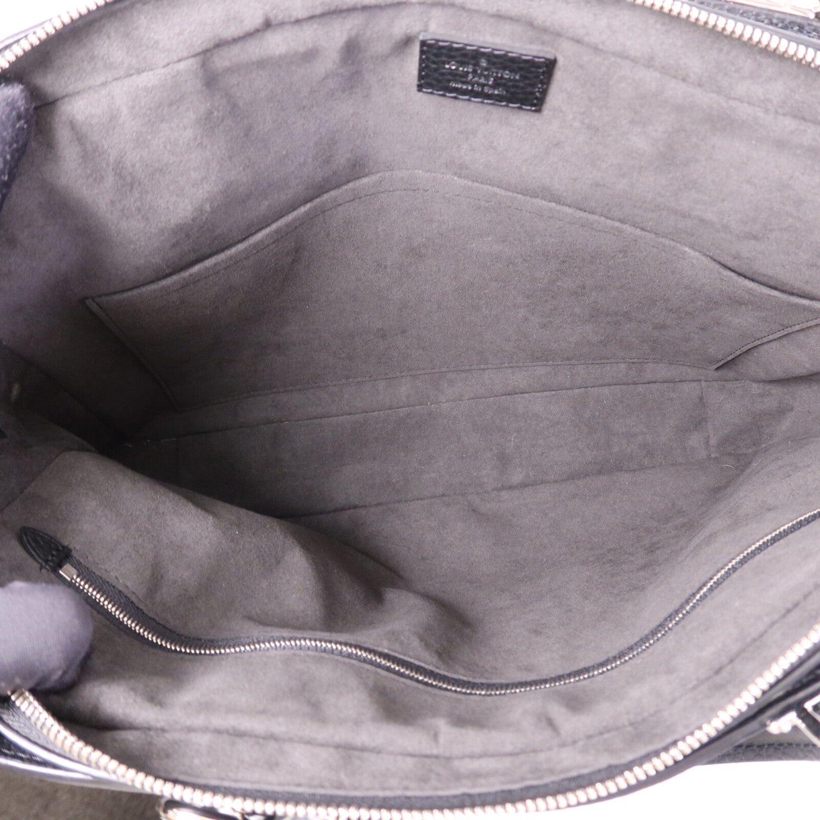 LOUIS VUITTON Taurillon Armand Briefcase銀扣手挽肩背兩用袋