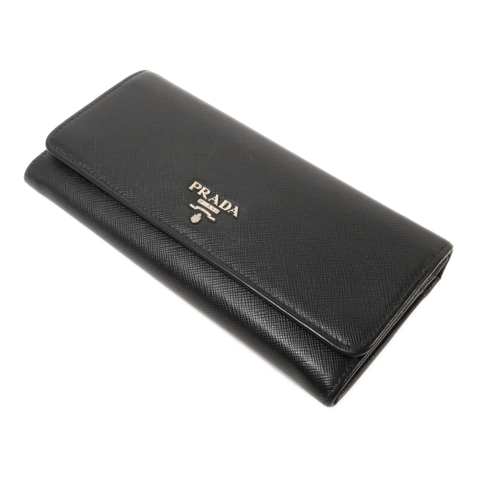 PRADA Saffiano皮革Long Wallet with Card Case長錢包連卡片套
