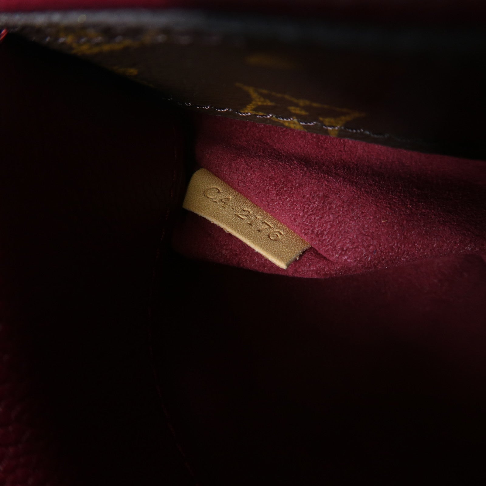 LOUIS VUITTON Monogram Pallas金扣手挽肩背兩用袋棕色/紫色