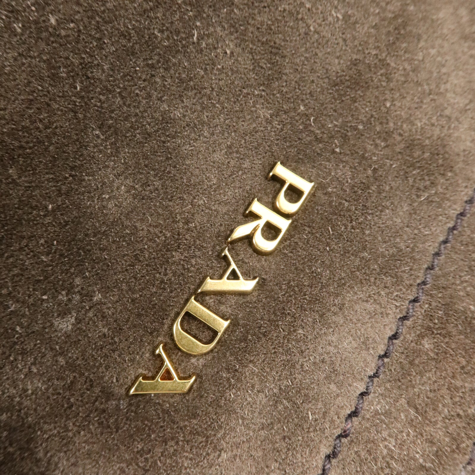 PRADA 麂皮皮革Borsa in Camoscio手挽肩背兩用袋
