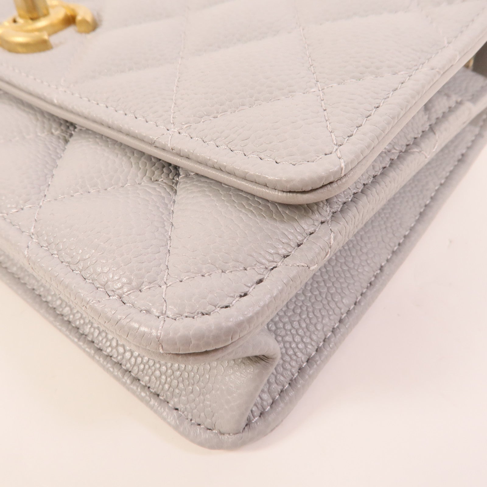 CHANEL 牛皮皮革WOC Wallet On Chain鏈帶肩背袋