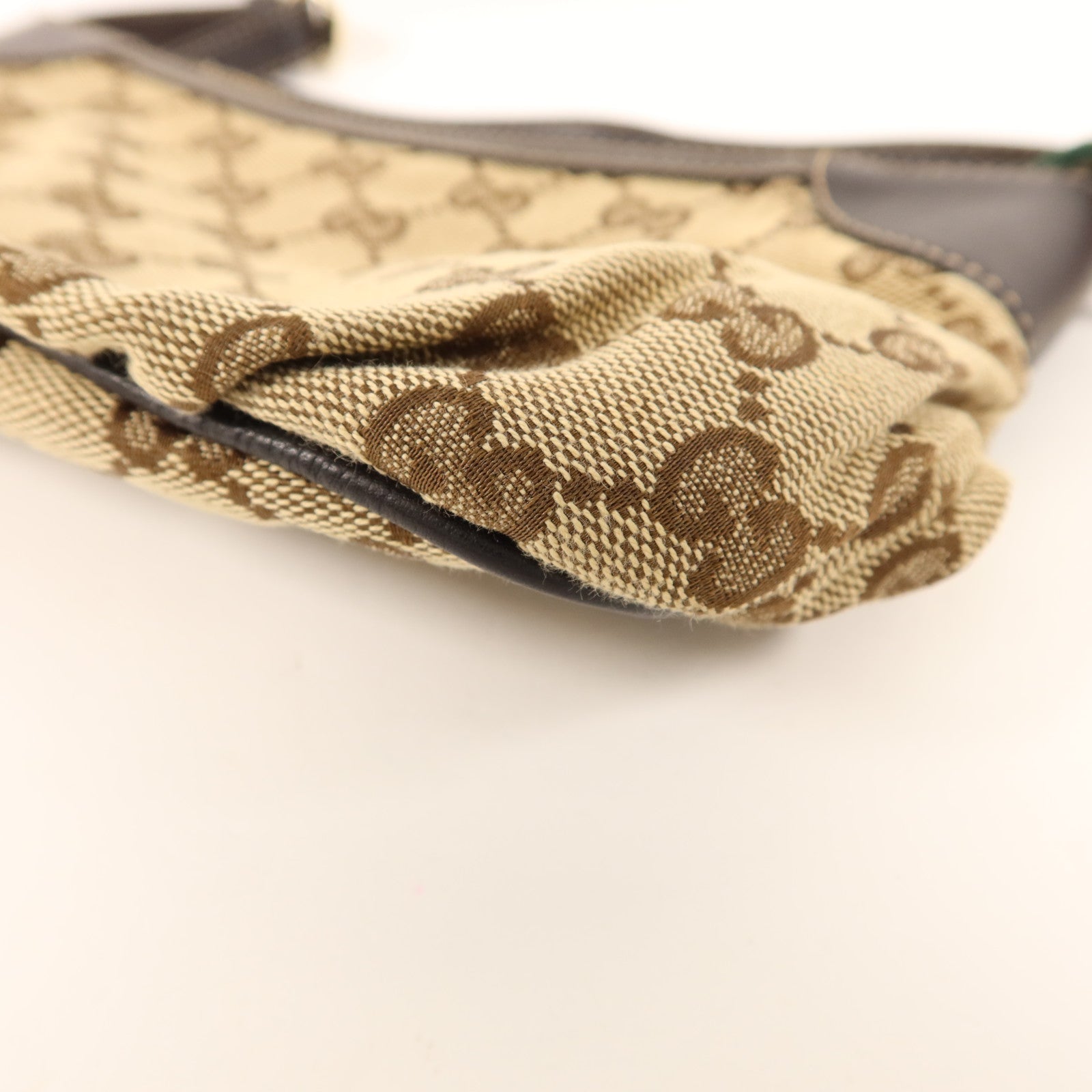 GUCCI 帆布Accessory Pouch Sherry Line Vintage金扣手挽袋