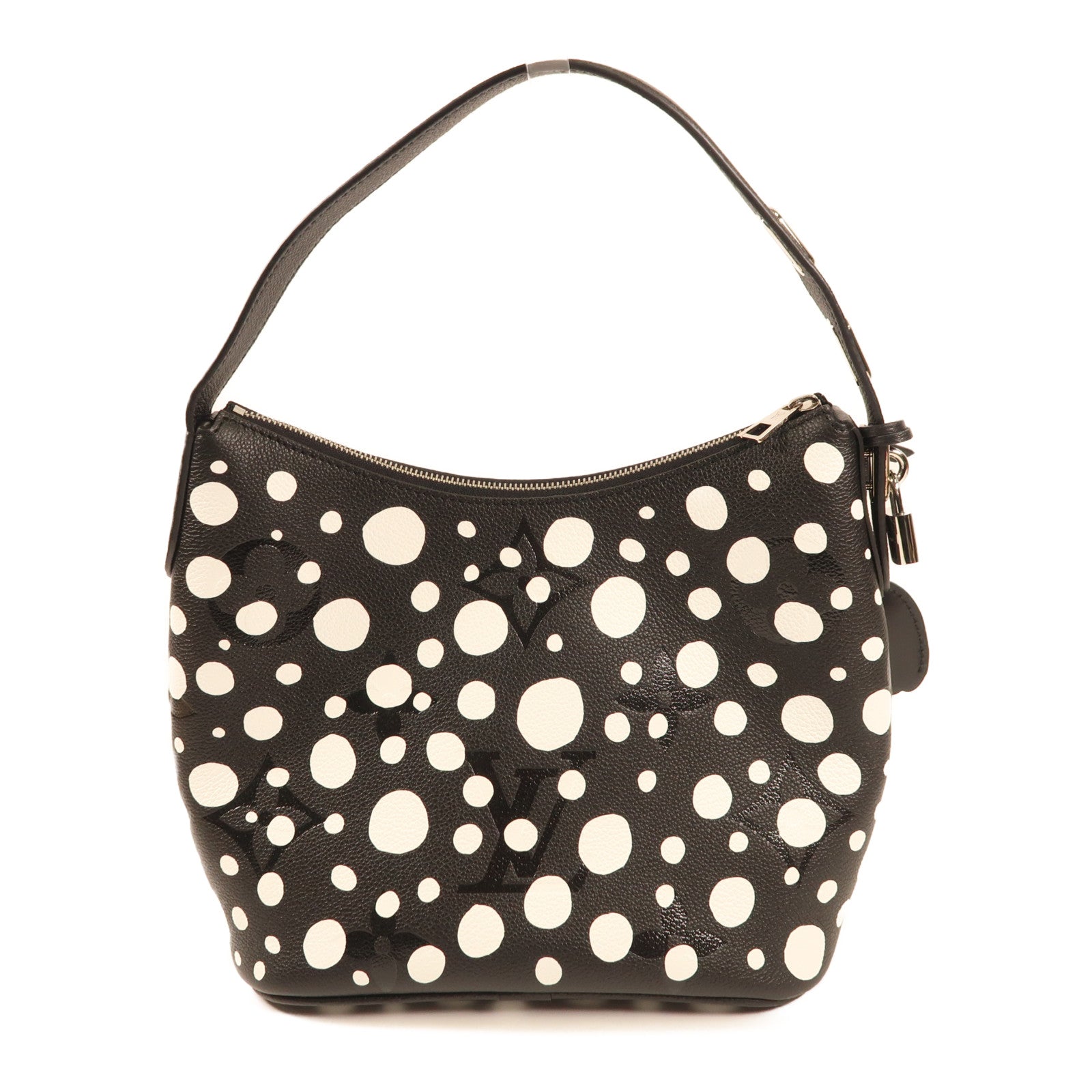 LOUIS VUITTON Monogram Empreinte LVxYK Marshmallow PM銀扣肩背袋