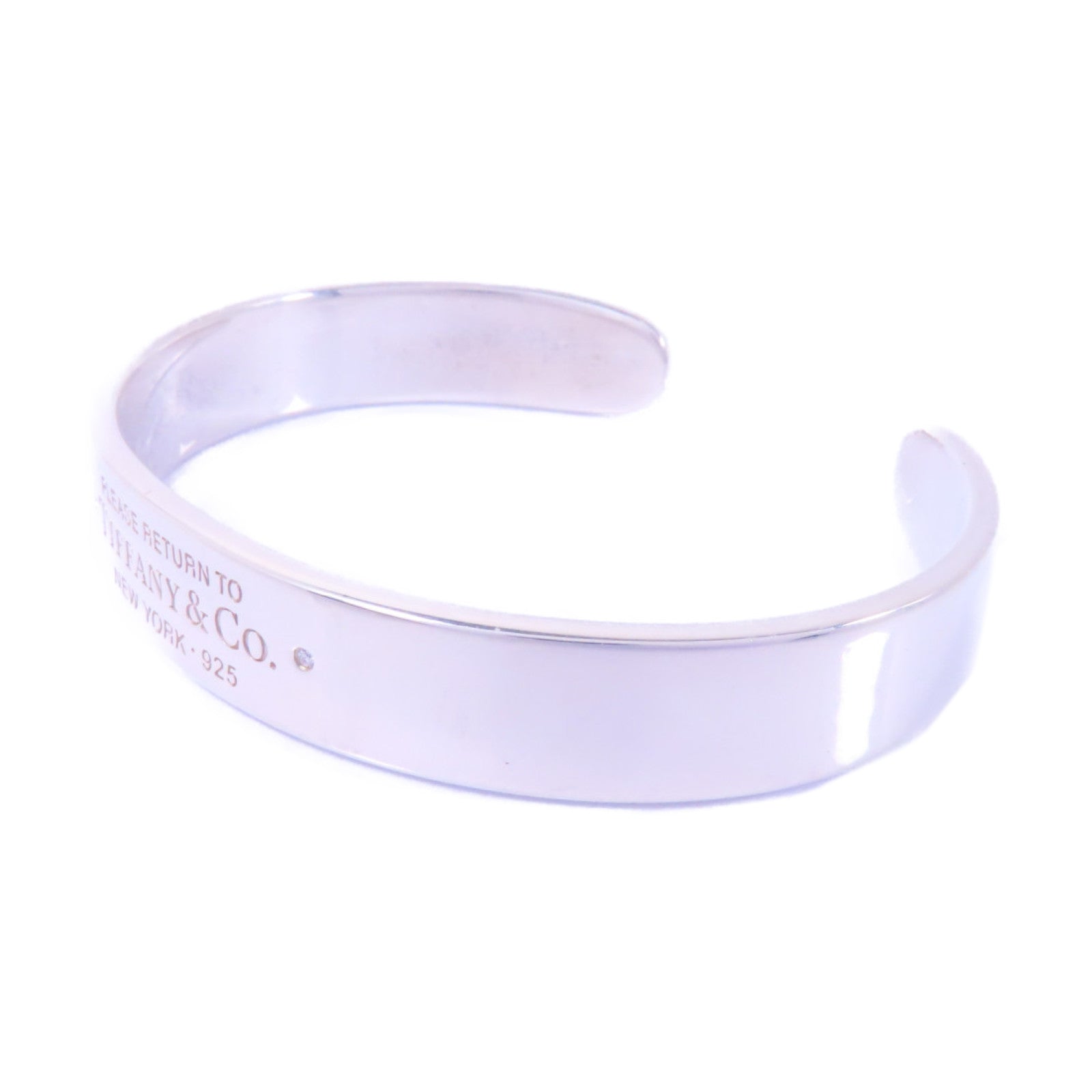 TIFFANY＆CO 925純銀Return To Tiffany Narrow手鐲銀色