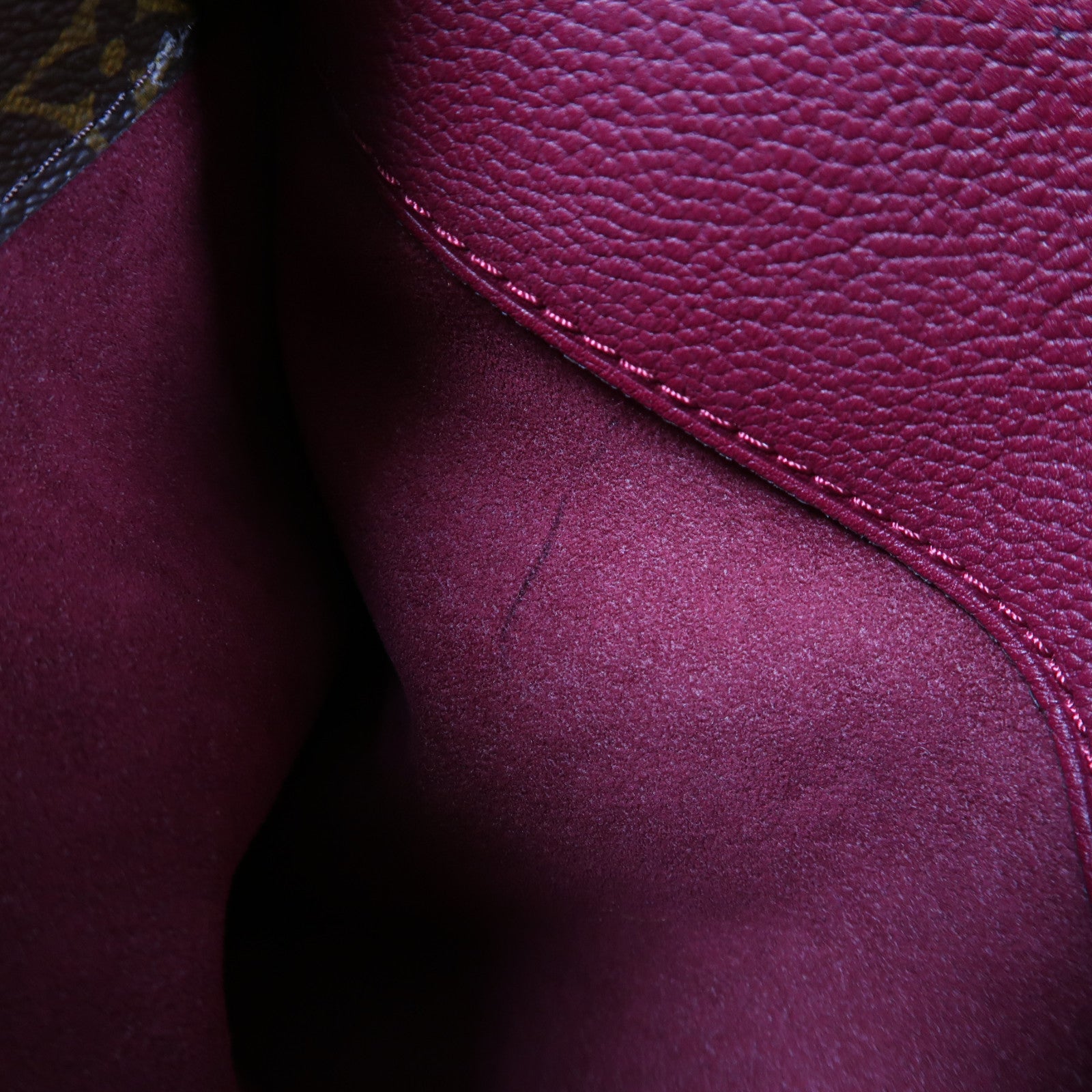 LOUIS VUITTON Monogram Pallas金扣手挽肩背兩用袋棕色/紫色