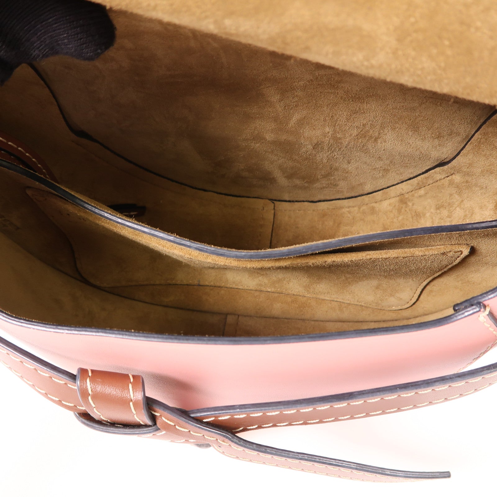 LOEWE 牛皮皮革Gate Small金扣肩背袋