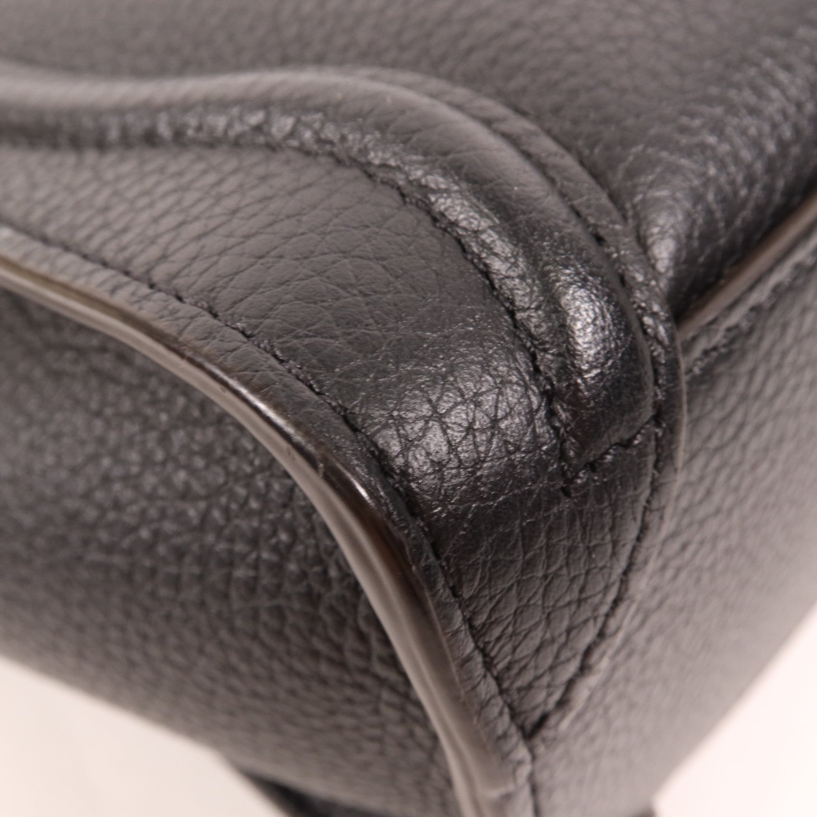 CELINE 牛皮皮革Nano Luggage銀扣手挽肩背兩用袋