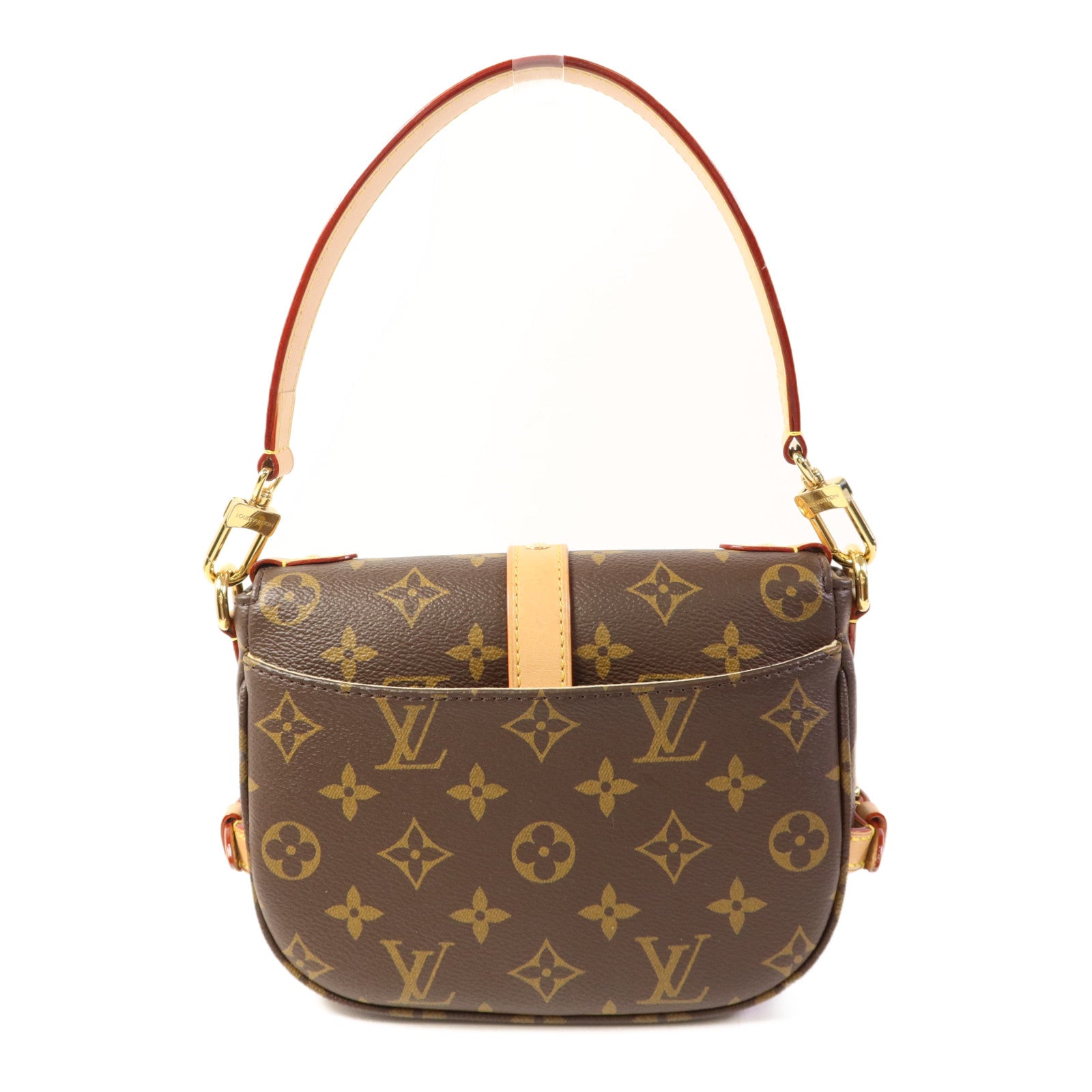 LOUIS VUITTON Monogram Saumur BB金扣手挽肩背兩用袋
