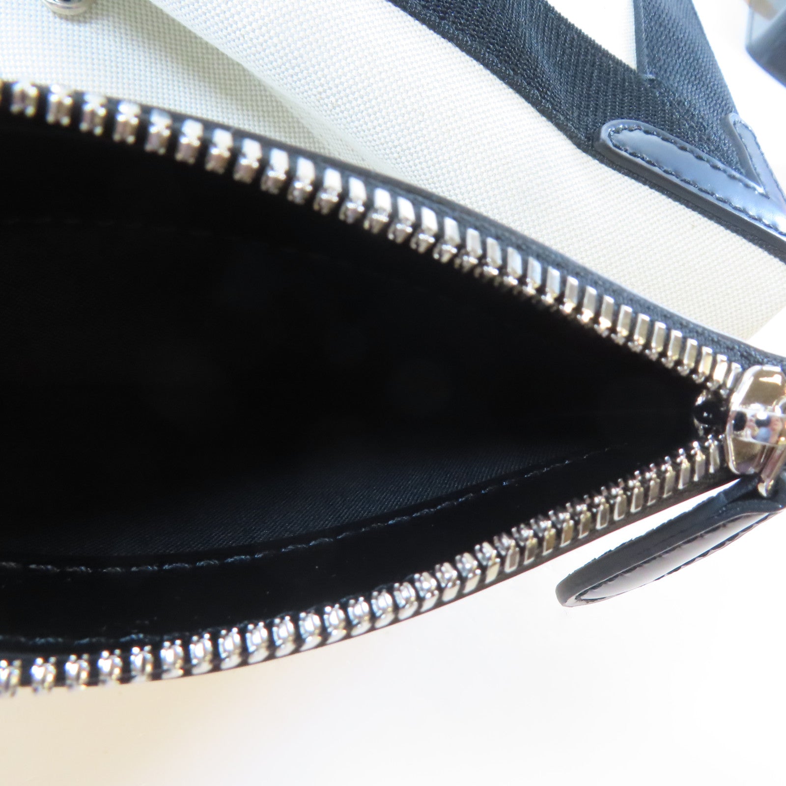 BALENCIAGA 帆布Navy XS Cabas 2 Way Shoulder Bag銀扣手挽肩背兩用袋米色/黑色
