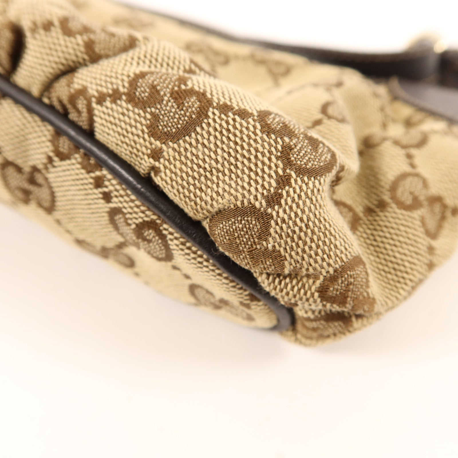 GUCCI 帆布Accessory Pouch Sherry Line Vintage金扣手挽袋