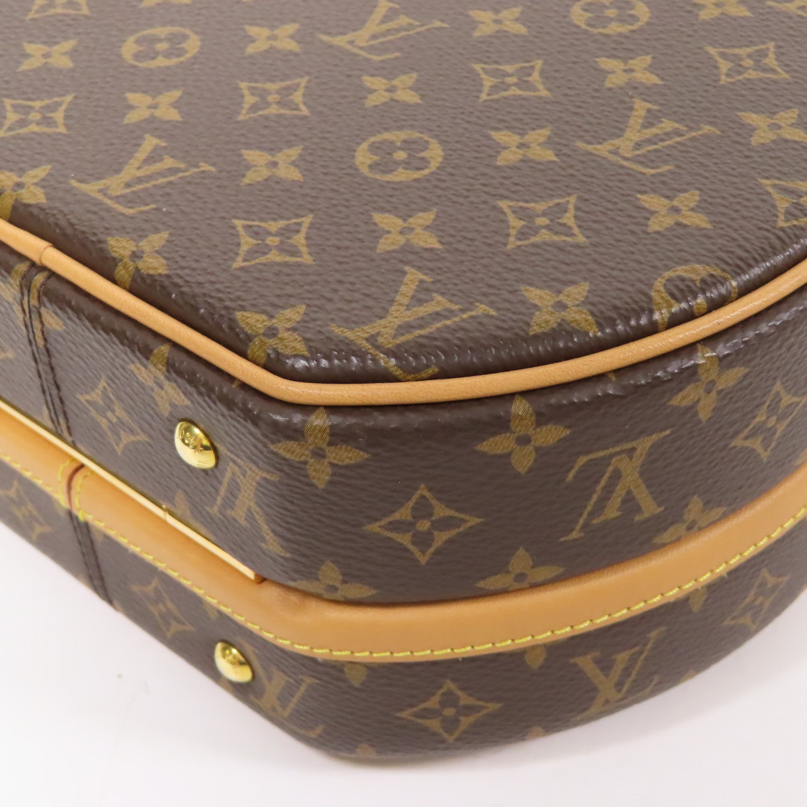 LOUIS VUITTON Monogram Petite Boite Chapeau金扣手挽肩背兩用袋