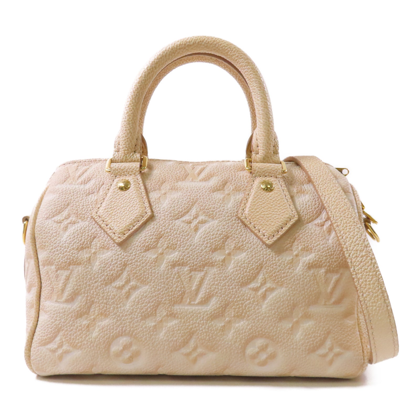 LOUIS VUITTON Monogram Empreinte Speedy Bandouliere金扣手挽肩背兩用袋