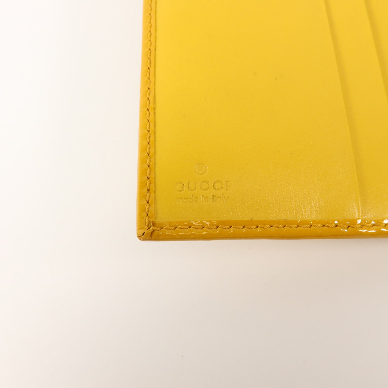 GUCCI 漆皮皮革Long Wallet金扣長錢包