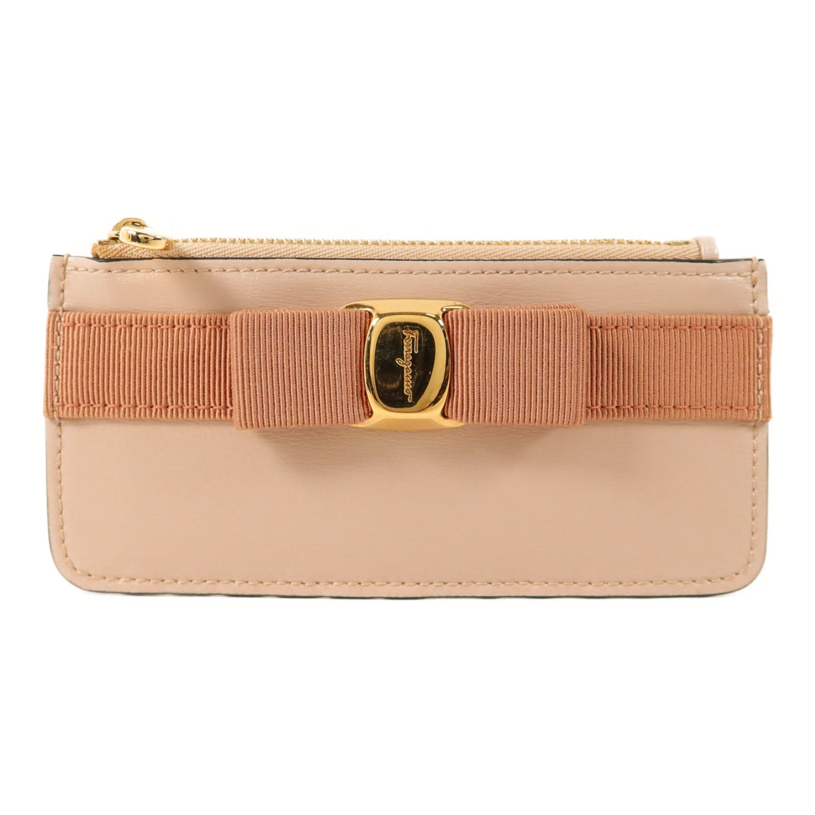 Salvatore Ferragamo 牛皮皮革Card Case金扣卡片套