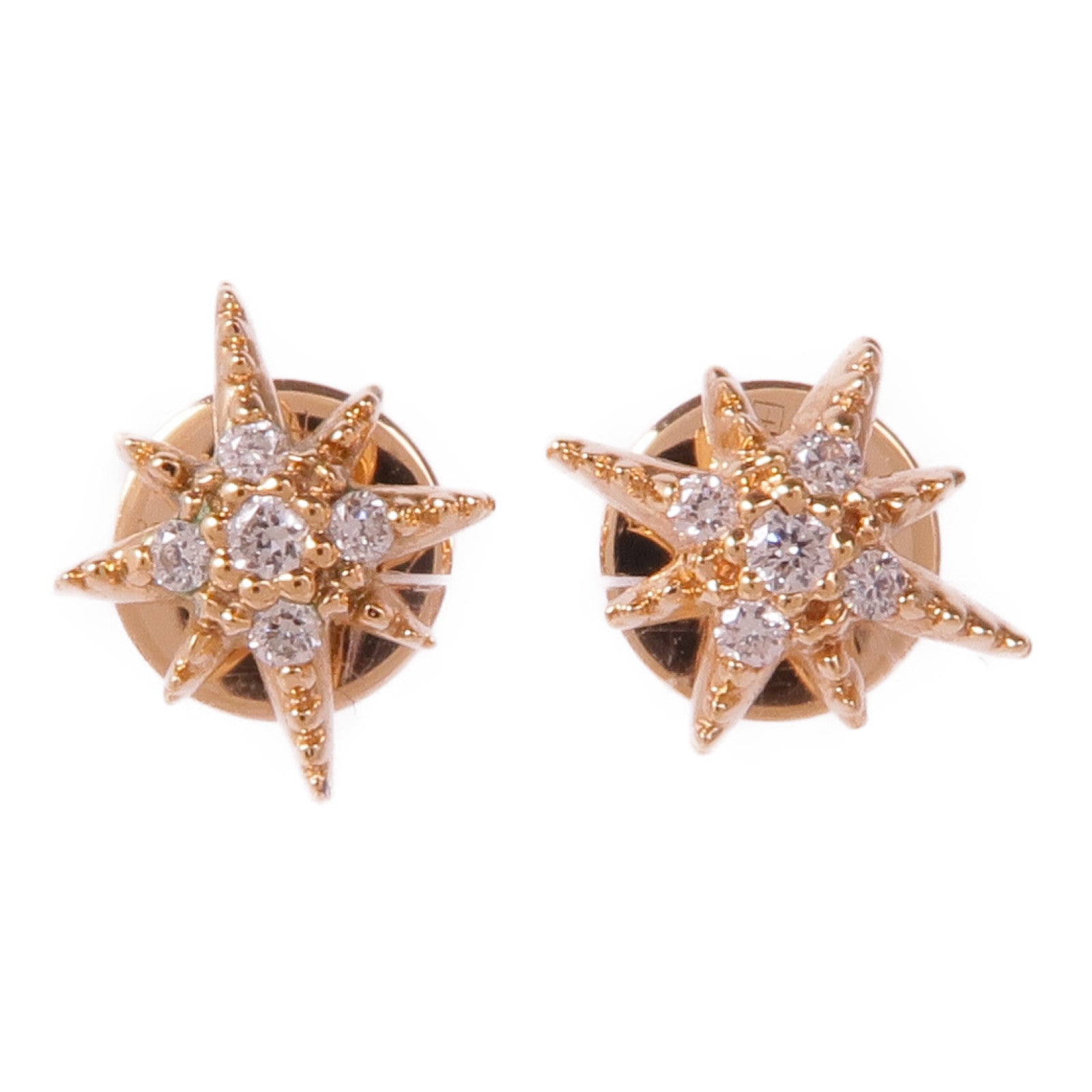 JEWELRY Diamond Earrings 18K Pink Gold