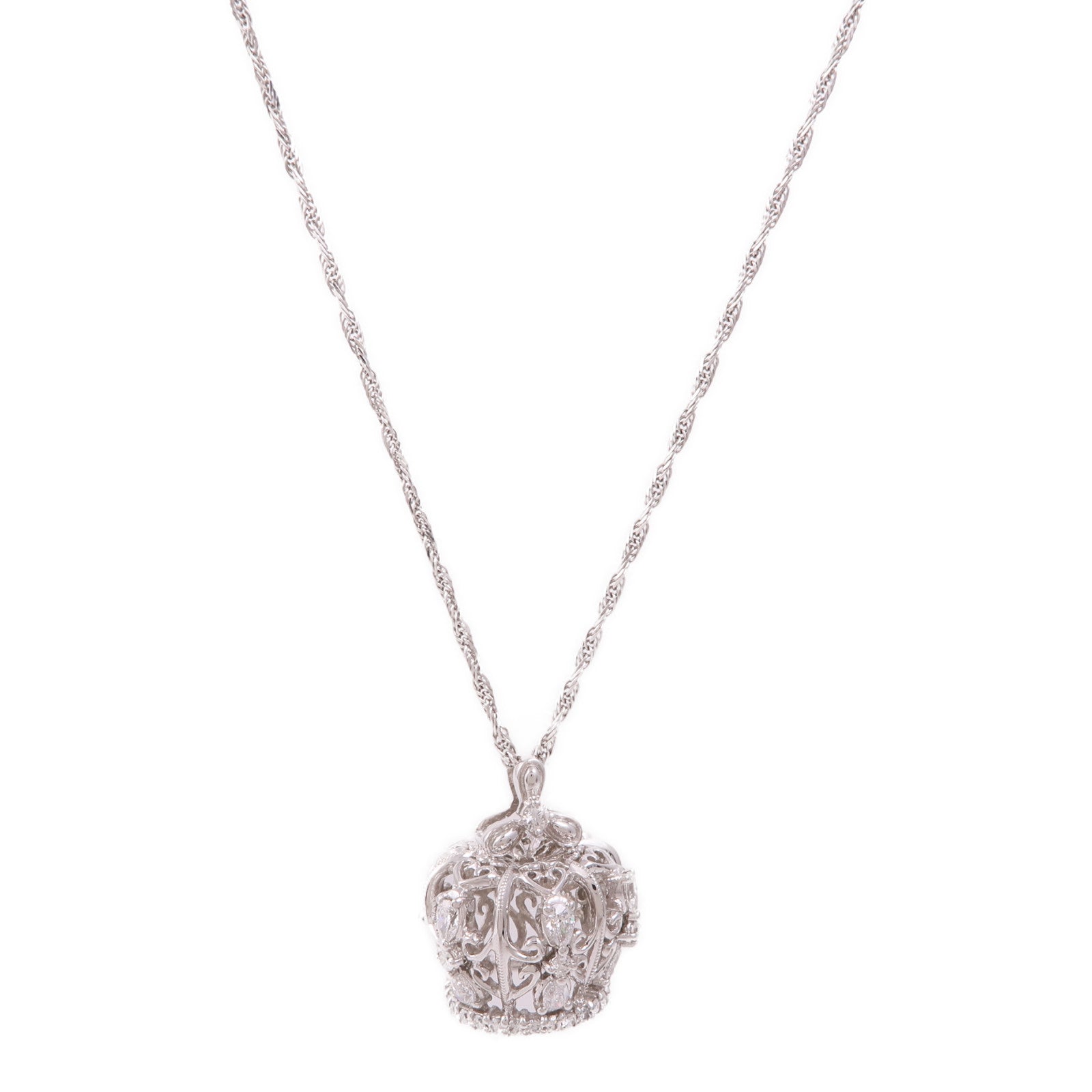 JEWELRY 18K白金Diamond Necklace鑽石項鍊