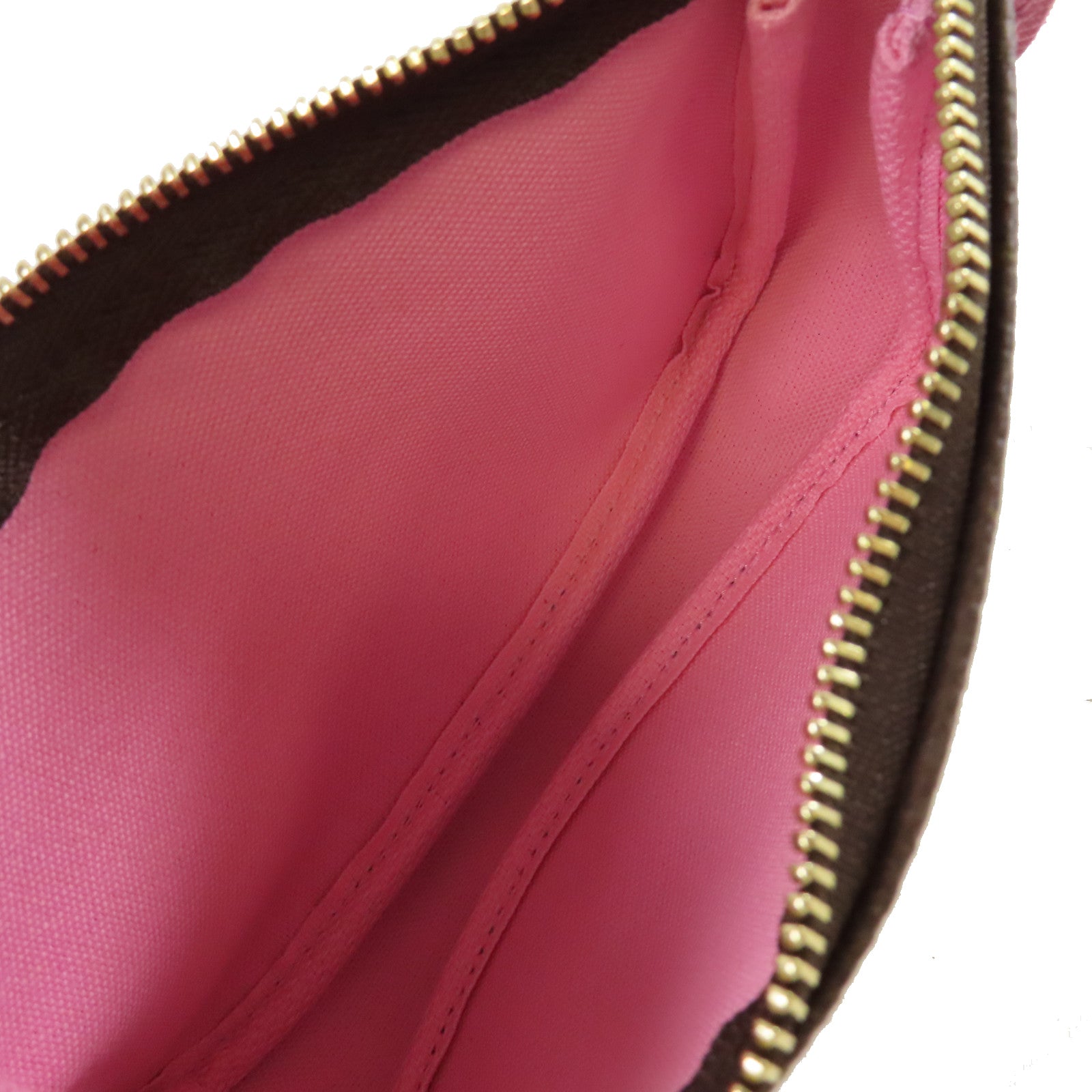 LOUIS VUITTON 【激減優惠】Monogram Mini Pochette Accessoires Pouch金扣鏈帶手挽袋啡色