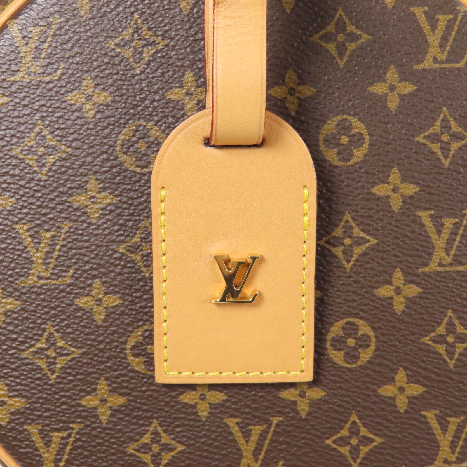 LOUIS VUITTON Monogram Petite Boite Chapeau金扣手挽肩背兩用袋
