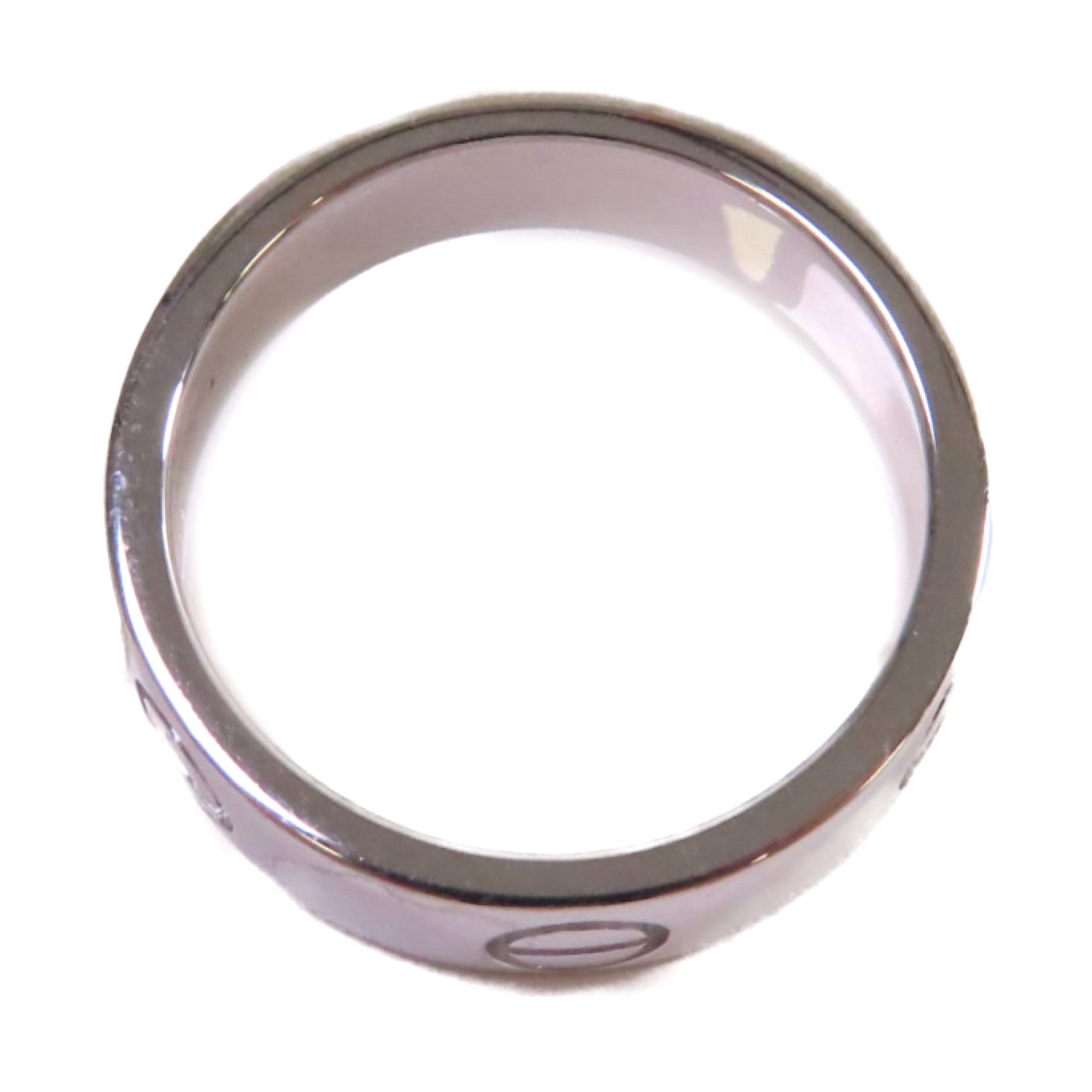 CARTIER 18K白金Love Ring戒指#53/US#6.5