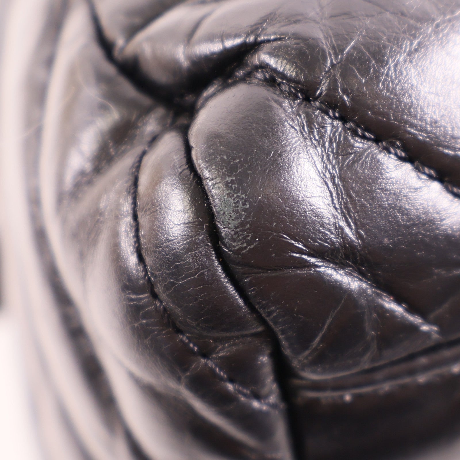 CHANEL 牛皮皮革Shoulder Bag銀扣手挽肩背兩用袋