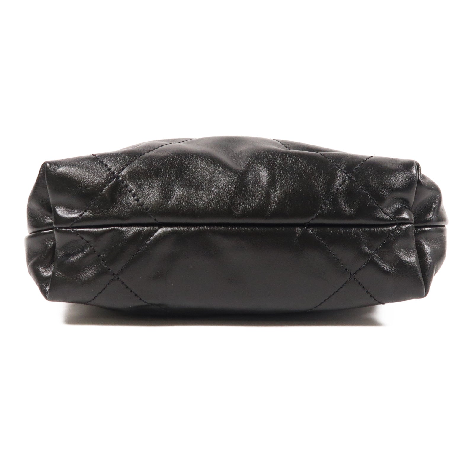 CHANEL 牛皮皮革Mini 22金扣手挽肩背兩用袋