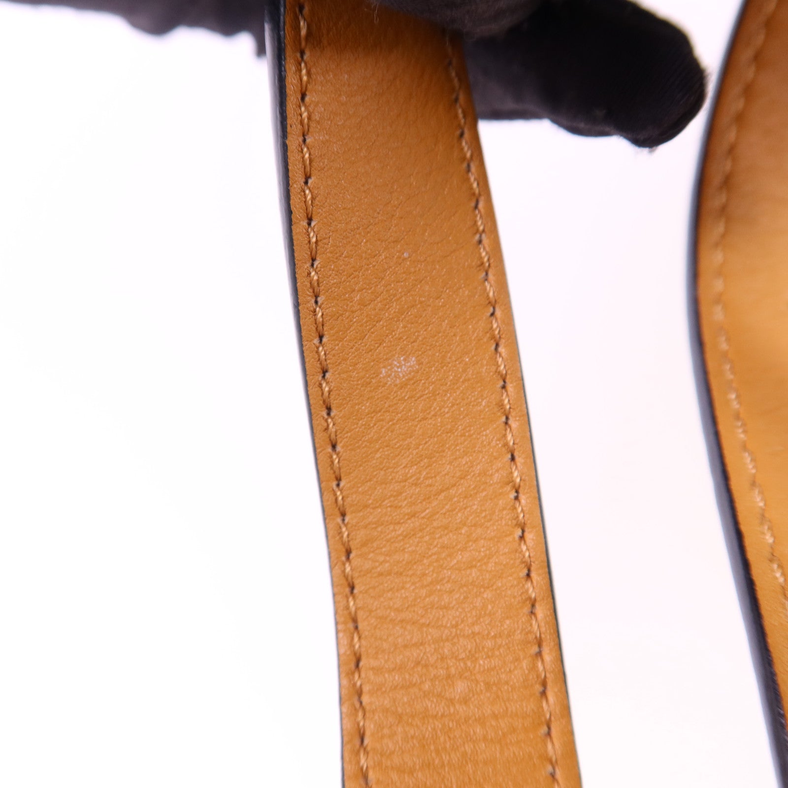 LOEWE 帆布/牛皮皮革Small Hammock Ken Price銀扣肩背袋