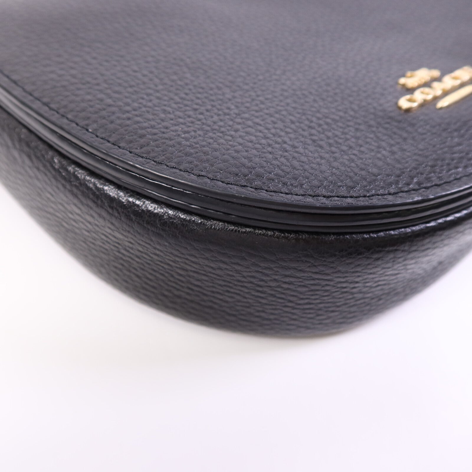 COACH 牛皮皮革Shoulder Bag金扣肩背袋