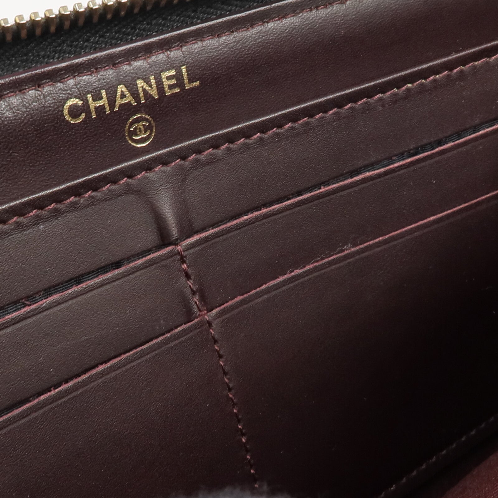 CHANEL 牛皮皮革Zipper Long Wallet長錢包