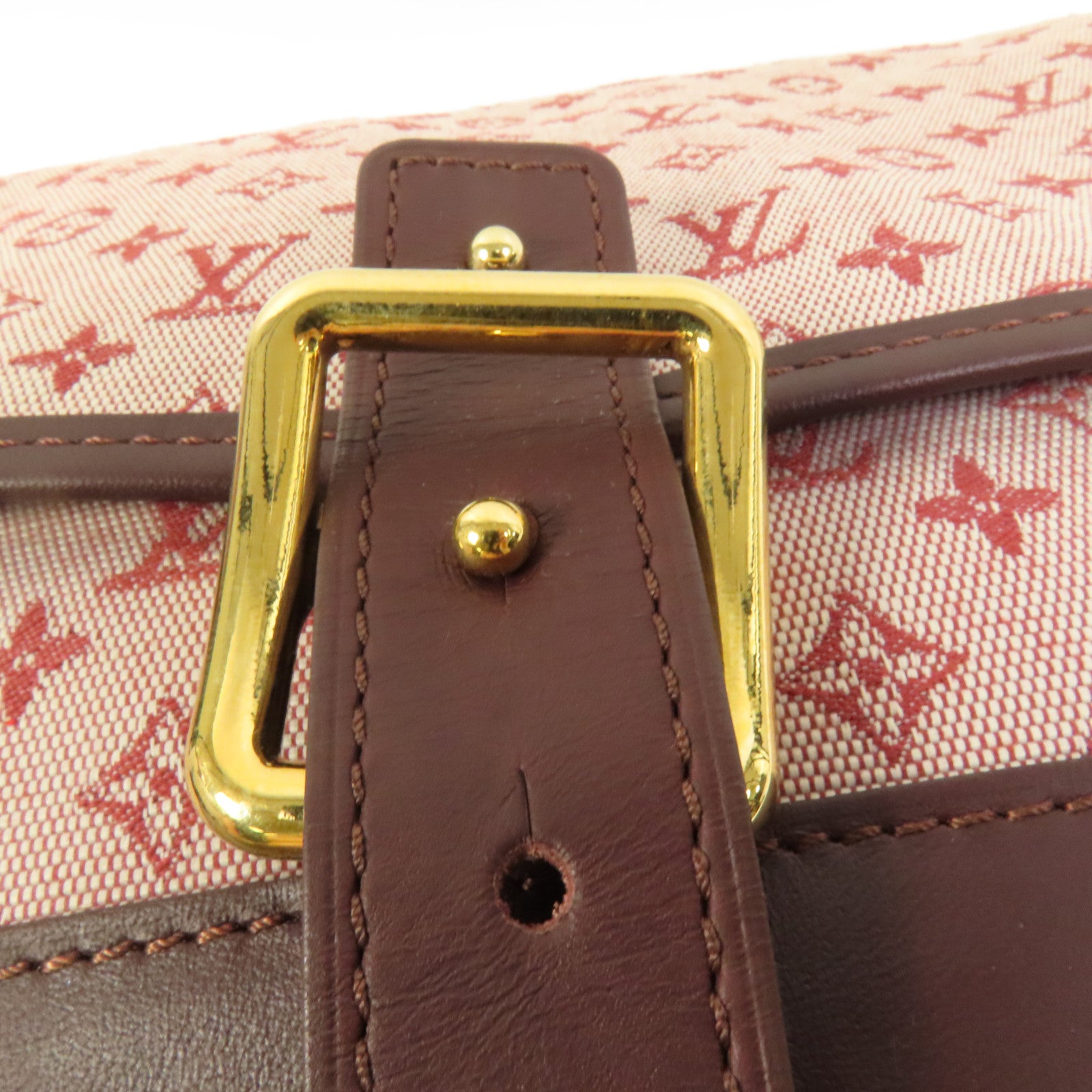LOUIS VUITTON Monogram Mini Lin Marjorie金扣肩背袋