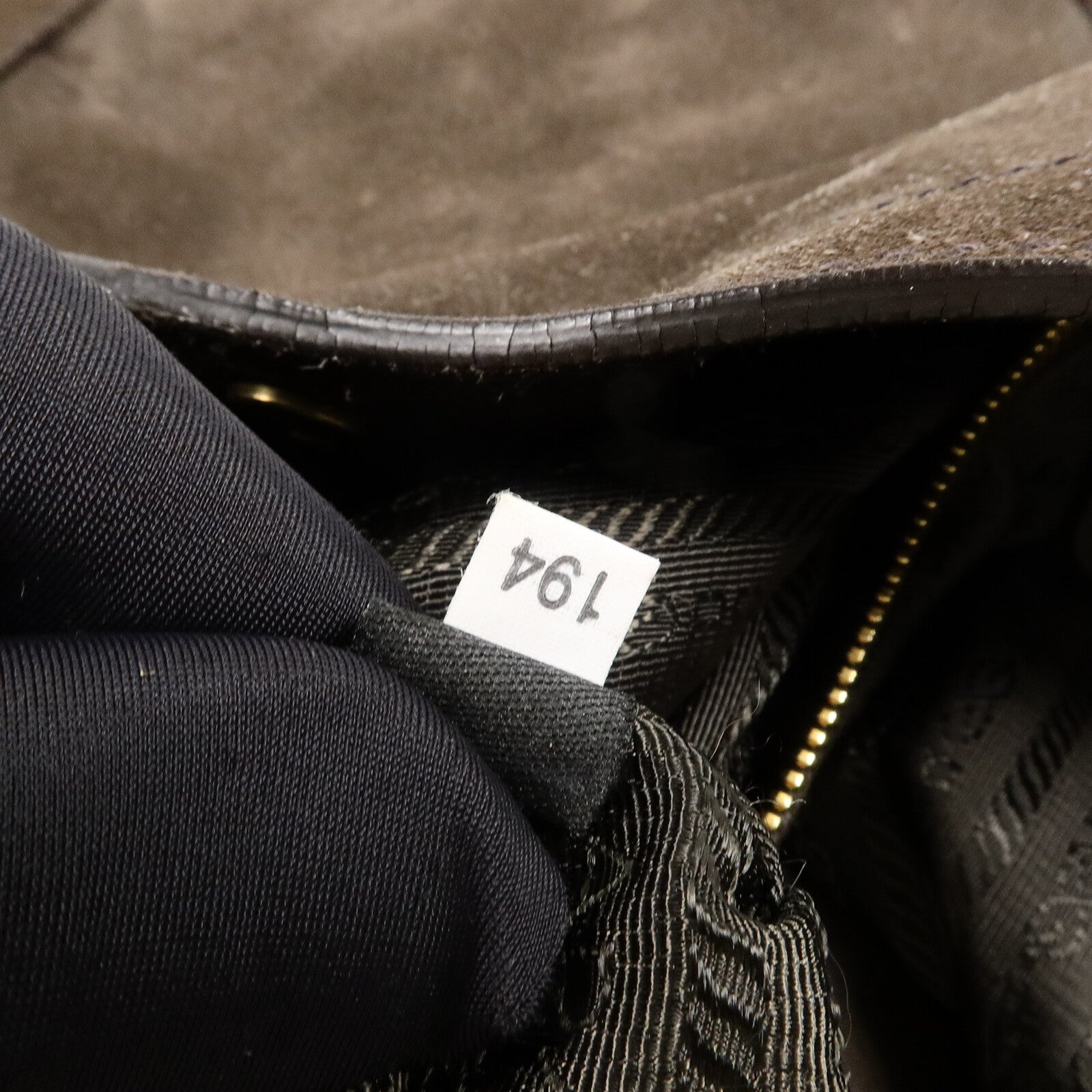 PRADA 麂皮皮革Borsa in Camoscio手挽肩背兩用袋