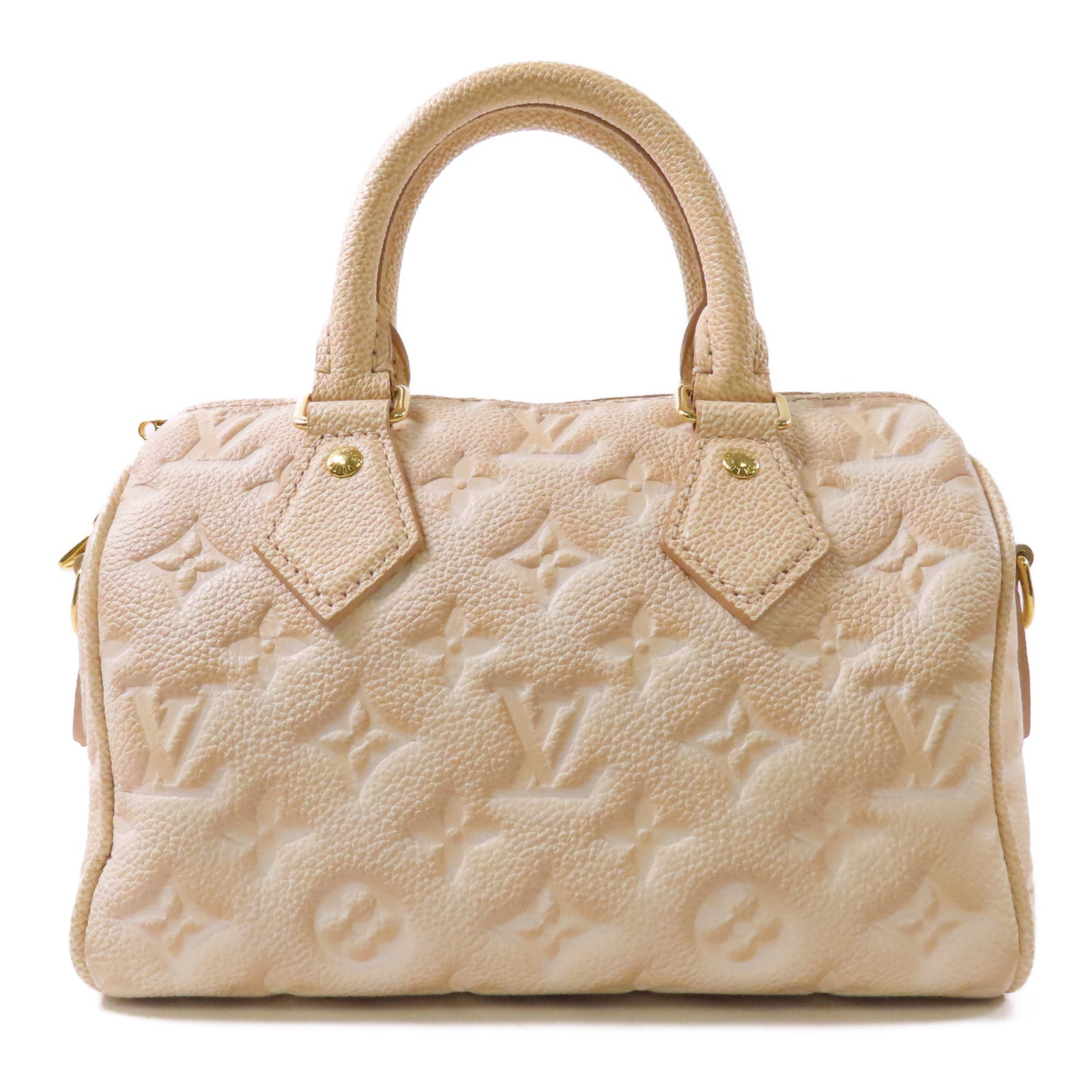 LOUIS VUITTON Monogram Empreinte Speedy Bandouliere金扣手挽肩背兩用袋