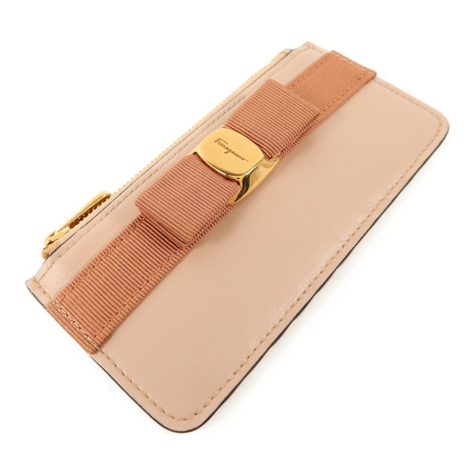 Salvatore Ferragamo 牛皮皮革Card Case金扣卡片套
