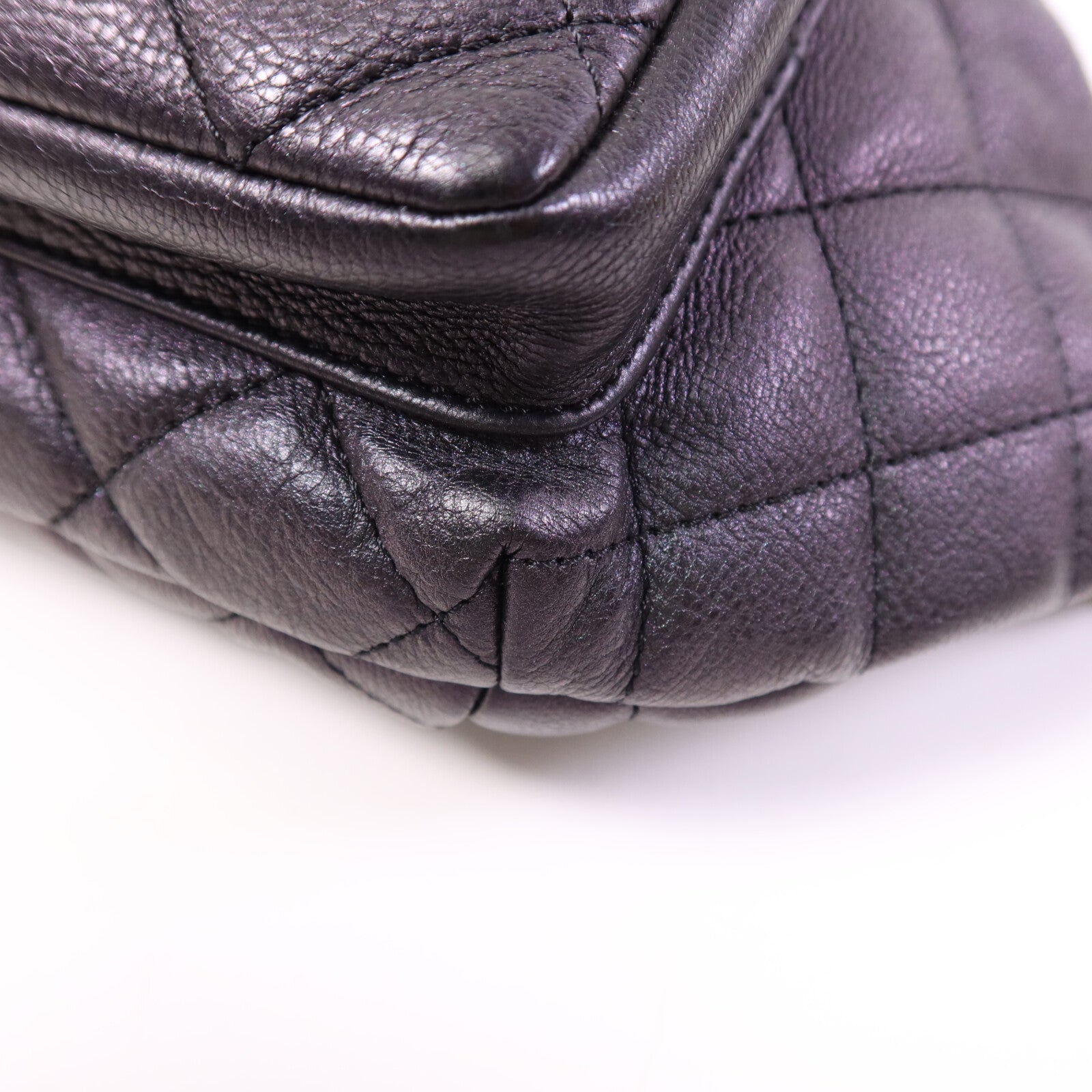 CHANEL 牛皮皮革Belt Bag金扣鏈帶腰包