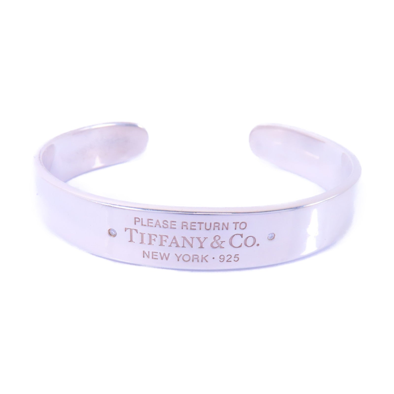 TIFFANY＆CO 925純銀Return To Tiffany Narrow手鐲銀色