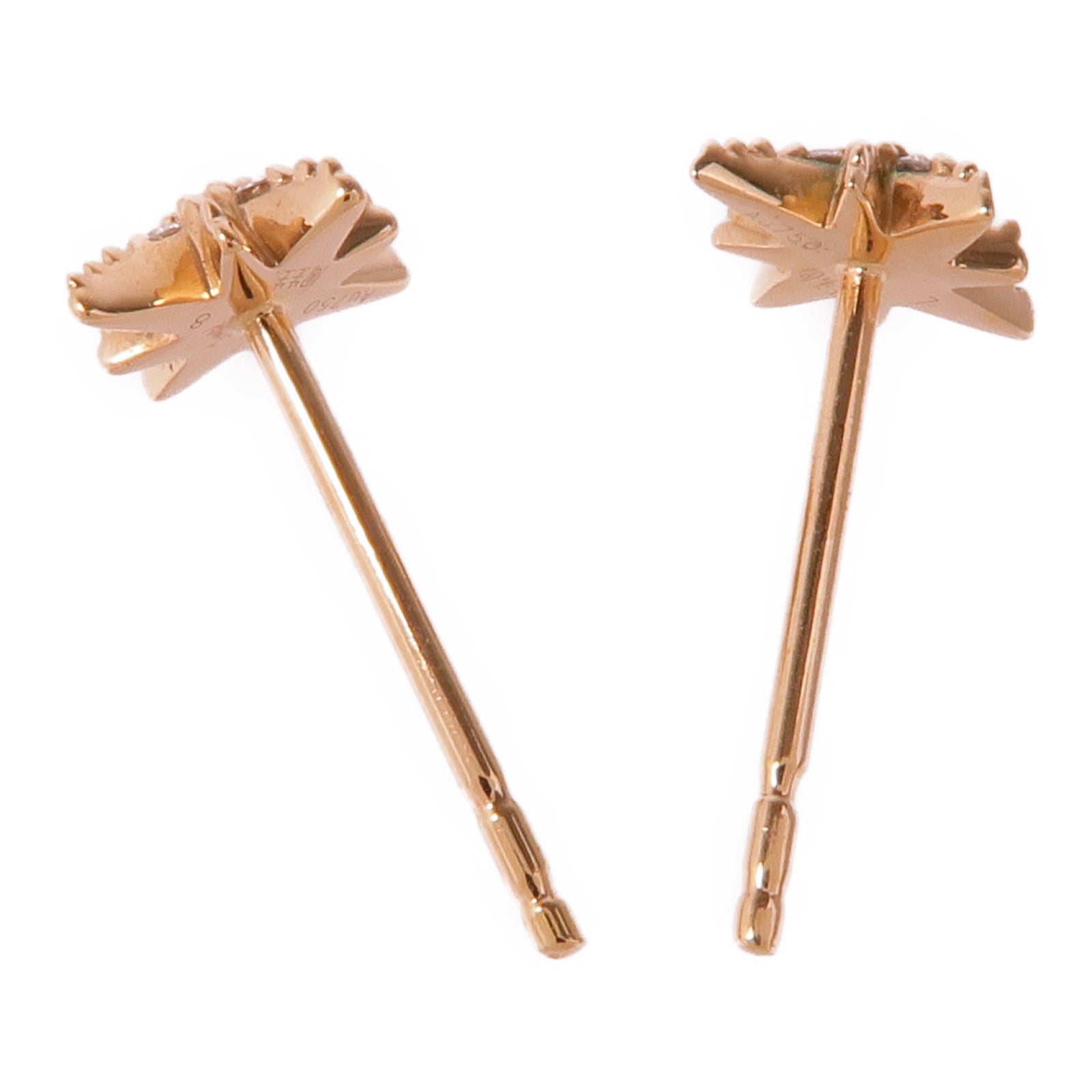 JEWELRY Diamond Earrings 18K Pink Gold