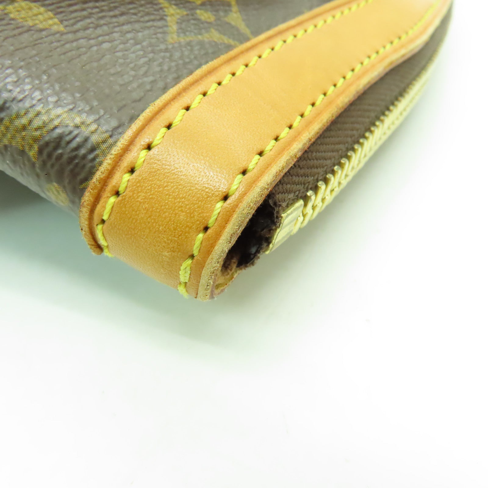 LOUIS VUITTON Monogram Tivoli PM金扣手挽袋棕色