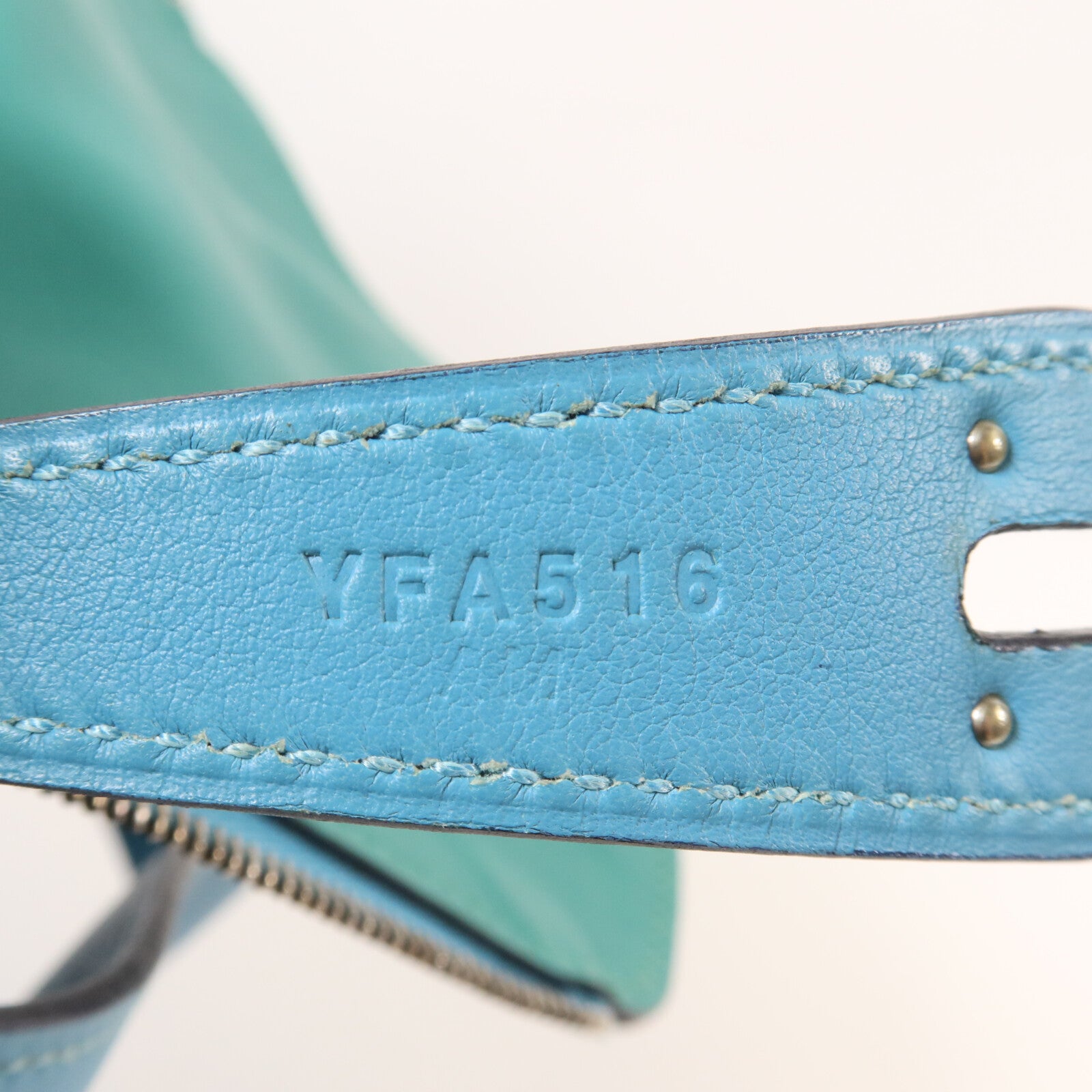 HERMES Swift皮革Lindy 26手挽肩背兩用袋Bleu Du Nord/Vert Verone