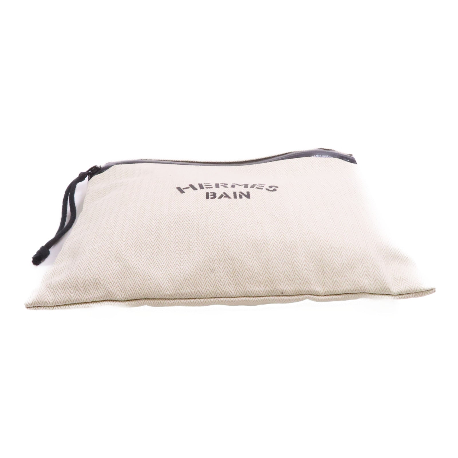 HERMES 帆布Toile Bain New Matching Case手拿包