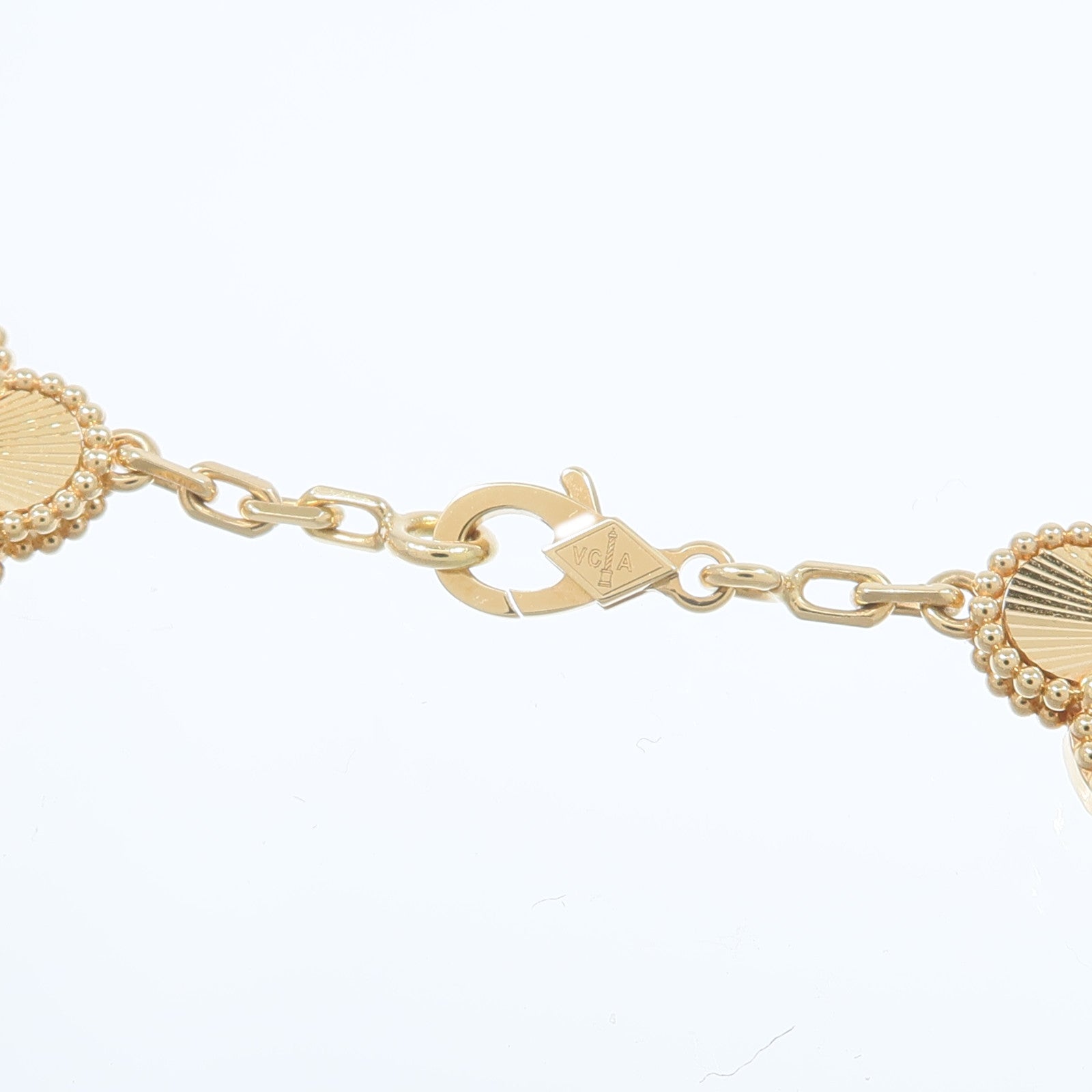 Van Cleef & Arpels 18K黃金Vintage Alhambra 10 Motif項鍊