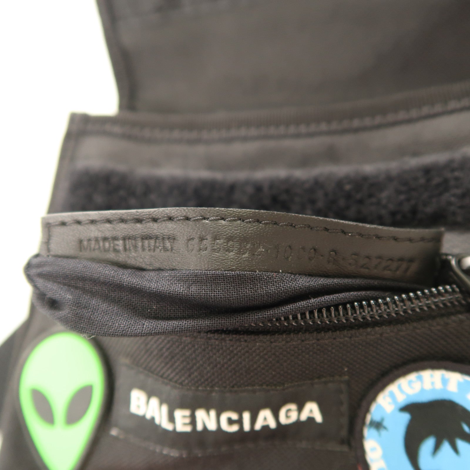 BALENCIAGA 帆布Shoulder Bag肩背袋黑色/彩色