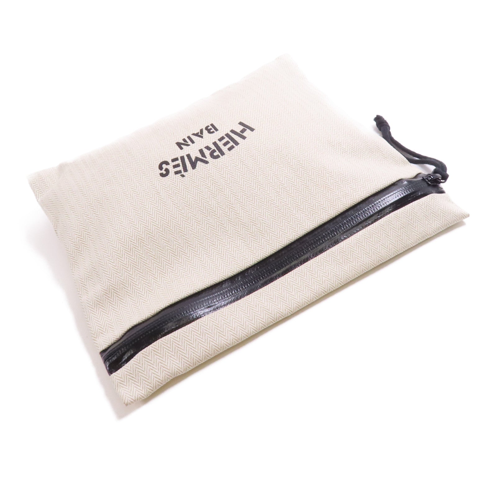 HERMES 帆布Toile Bain New Matching Case手拿包