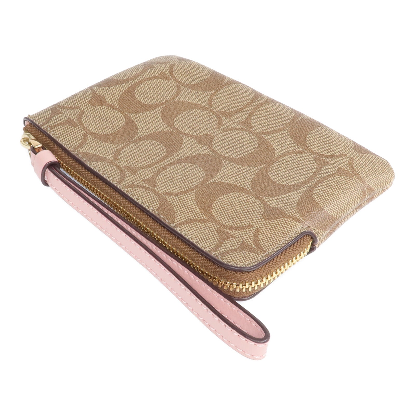 COACH 塗層帆布Pouch金扣錢包