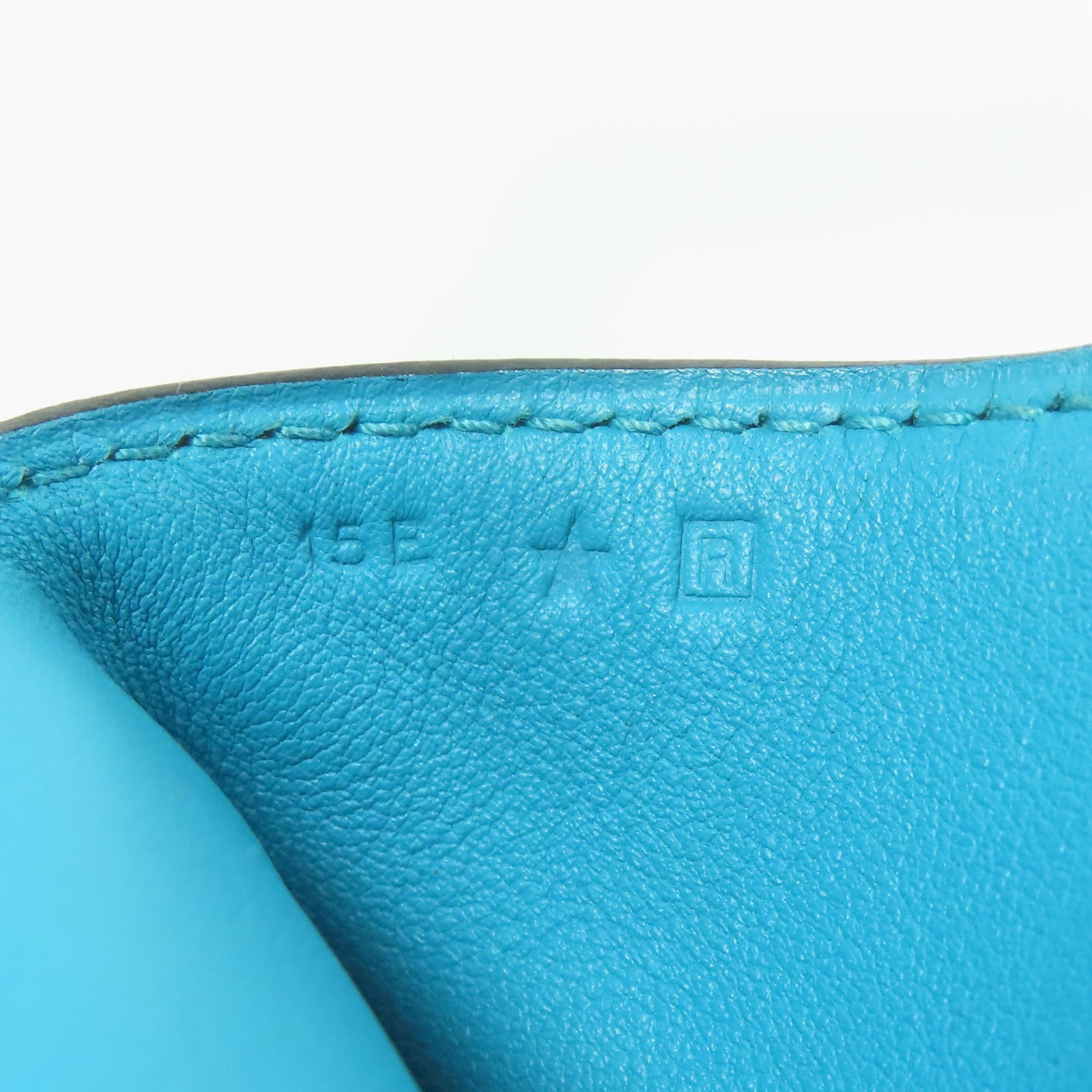 HERMES Swift皮革Toolbox 26銀扣手挽肩背兩用袋Turquoise