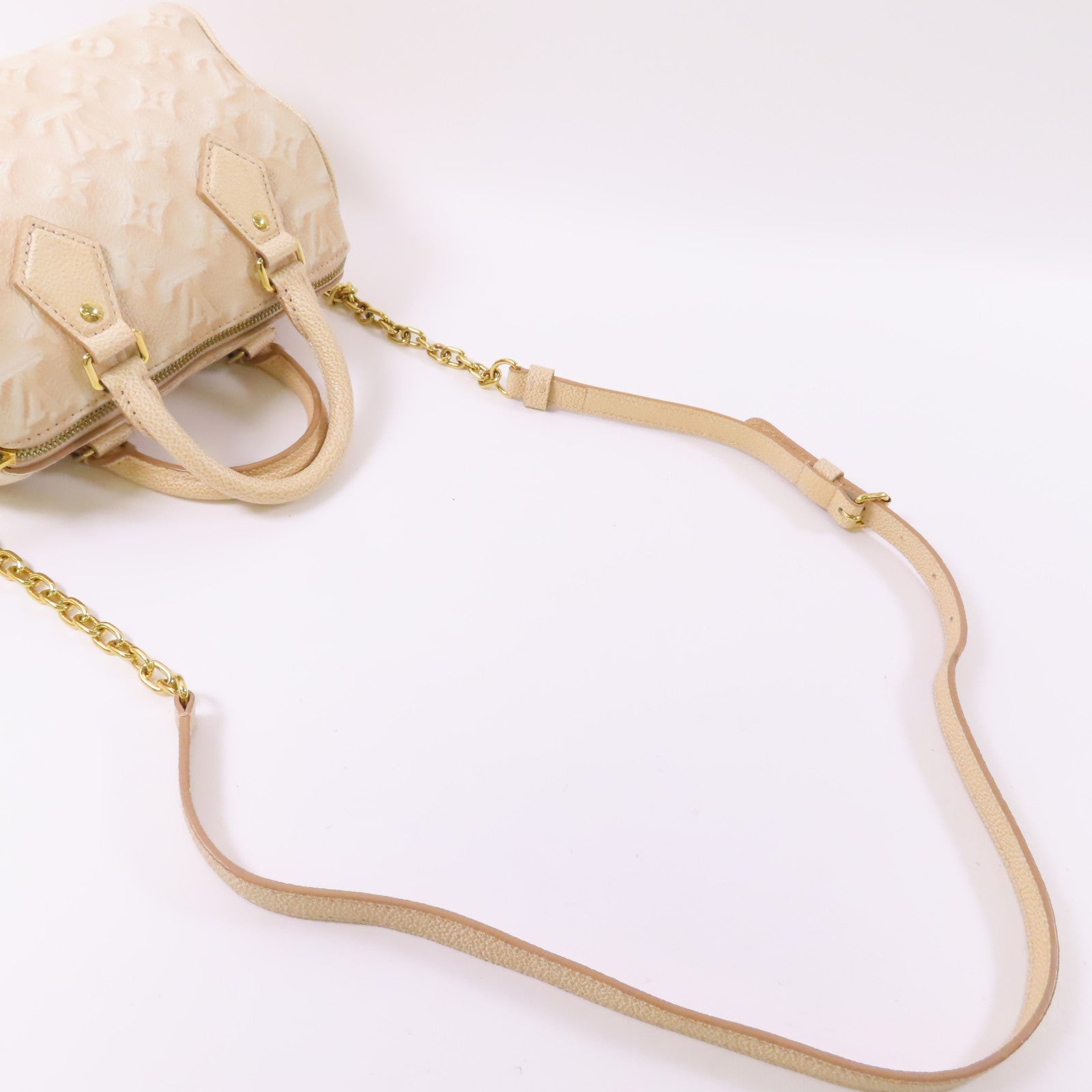 LOUIS VUITTON Monogram Empreinte Speedy Bandouliere金扣手挽肩背兩用袋