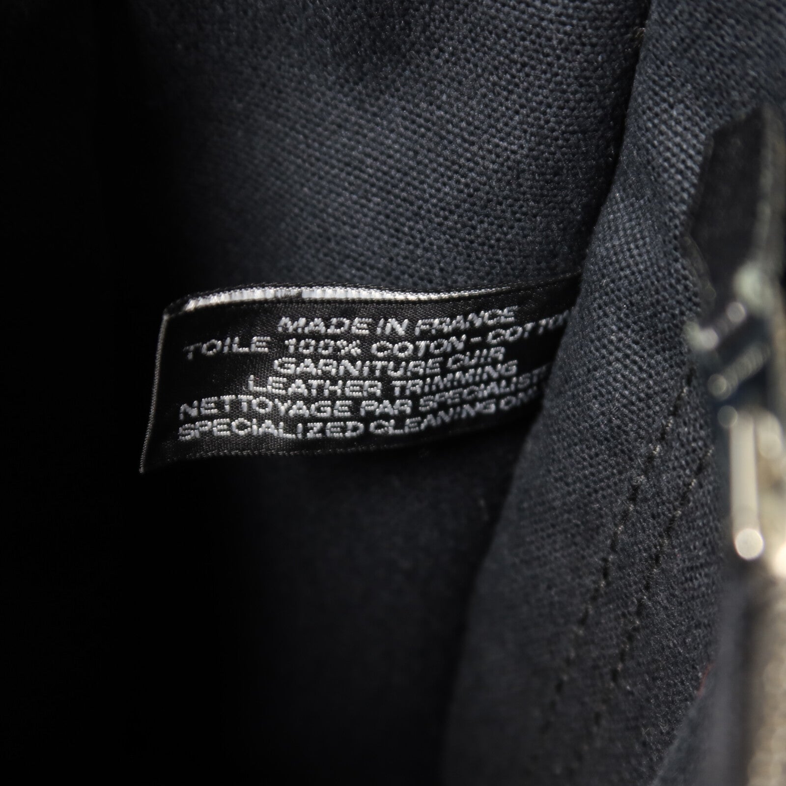 HERMES 帆布/牛皮皮革Fourre Tout PM銀扣手挽袋Noir