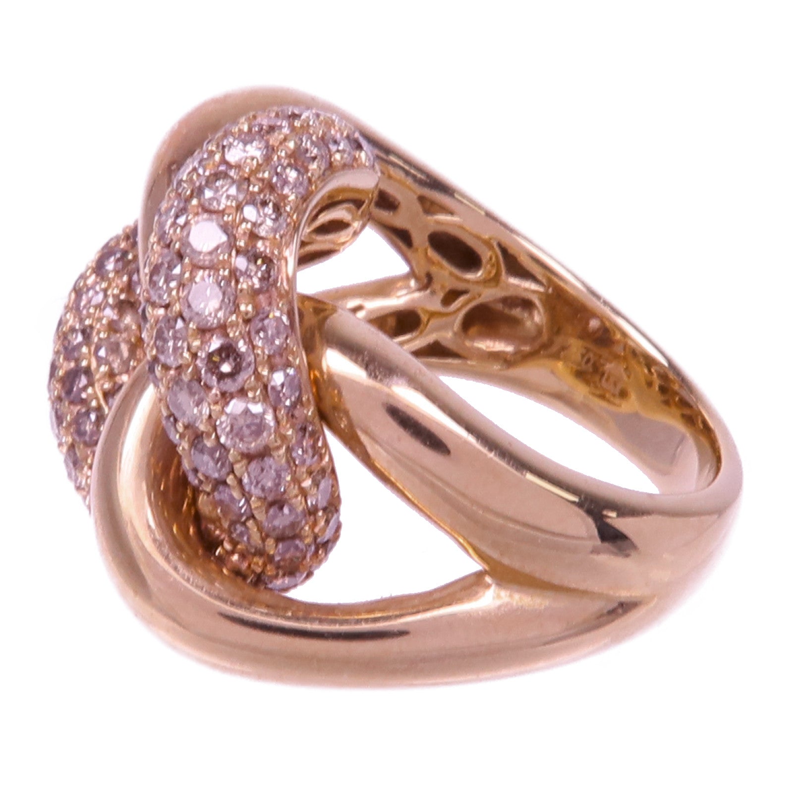 JEWELRY 18K玫瑰金Diamond Ring鑽石戒指US#4.75